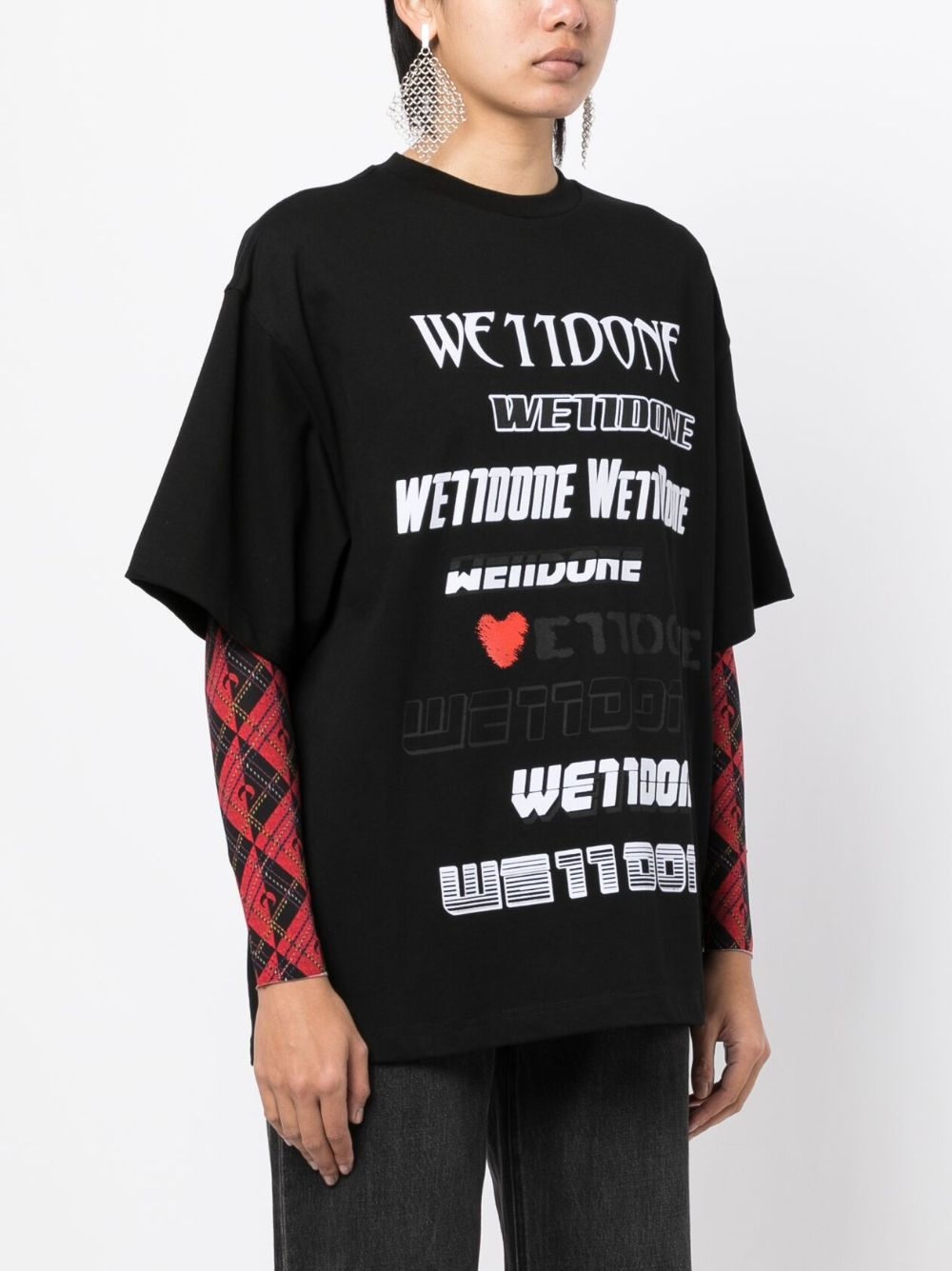 logo-print cotton T-shirt - 3