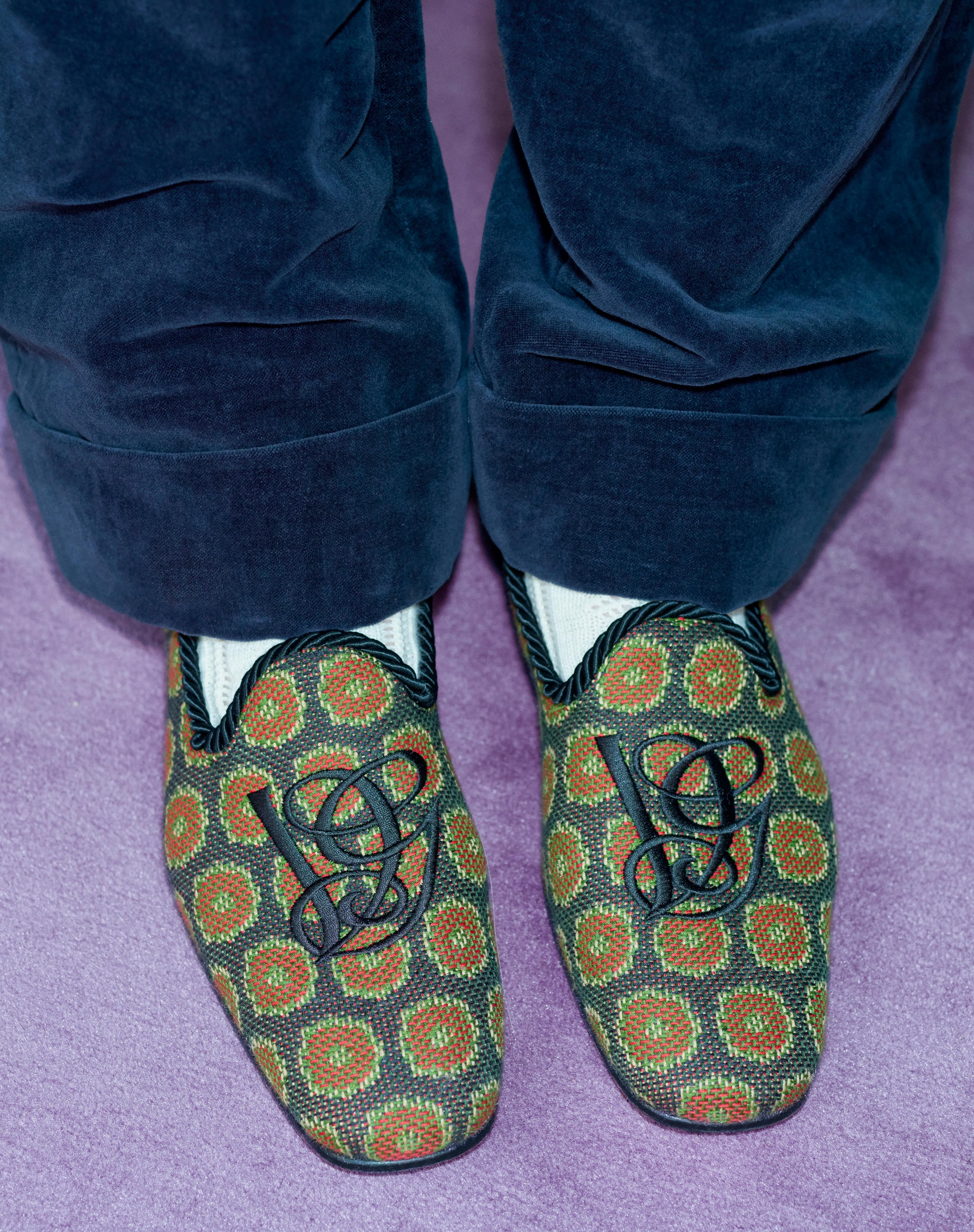 LES ALCÔVETTES LOAFER IN JACQUARD FABRIC - 8