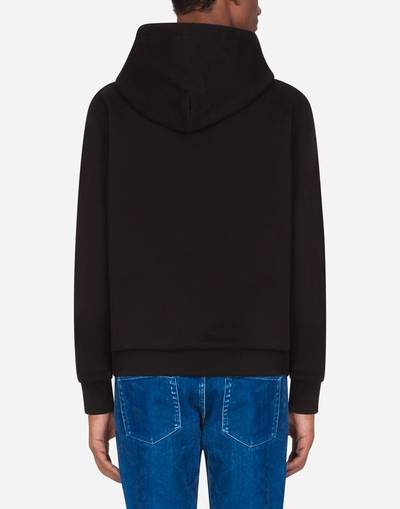 Dolce & Gabbana Jersey hoodie with patch outlook