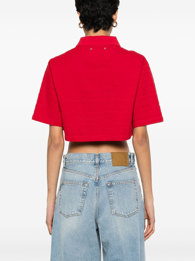 Golden Club-embroidered polo top 4