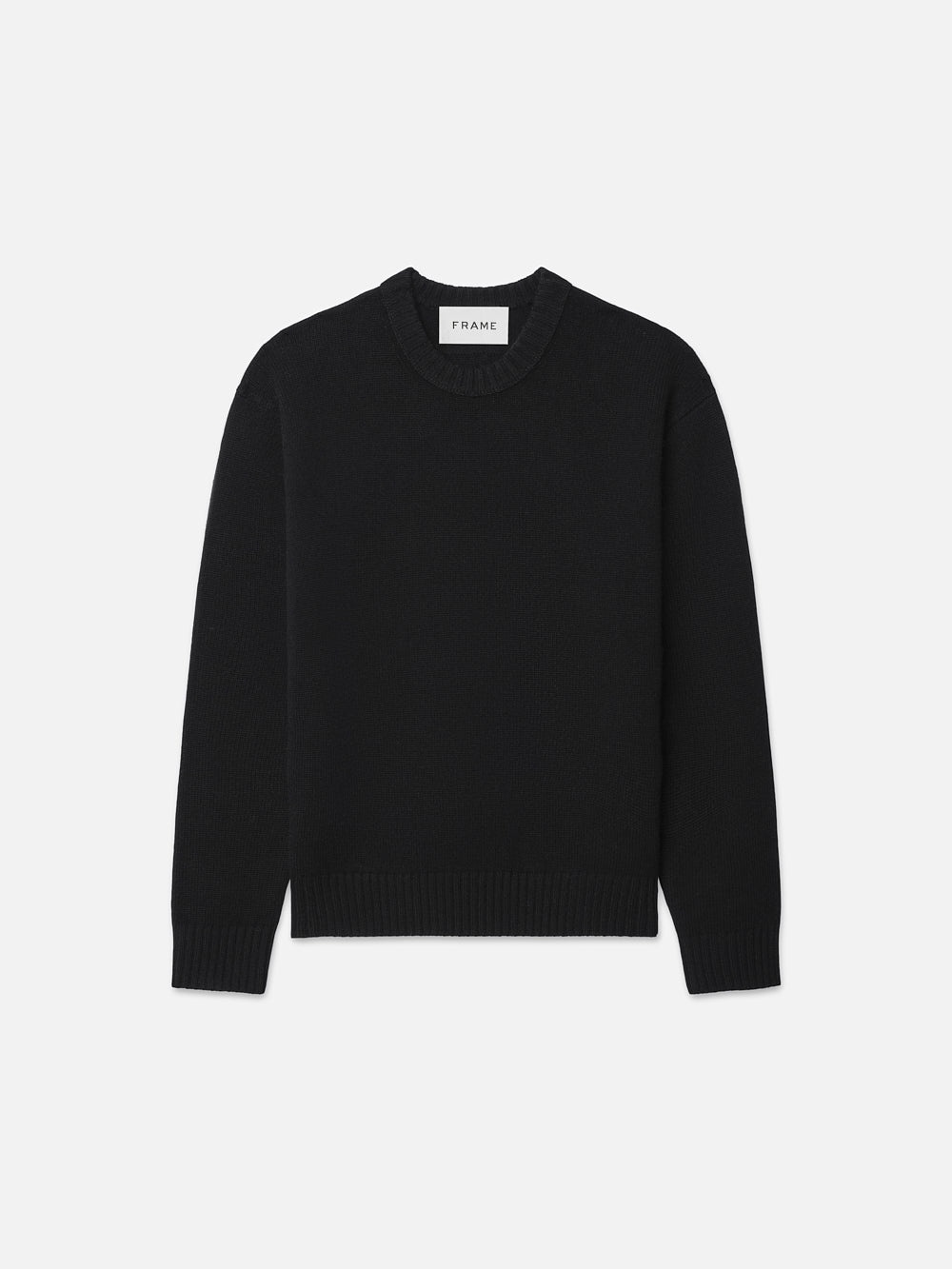 The Cashmere Crewneck Sweater in Noir - 1