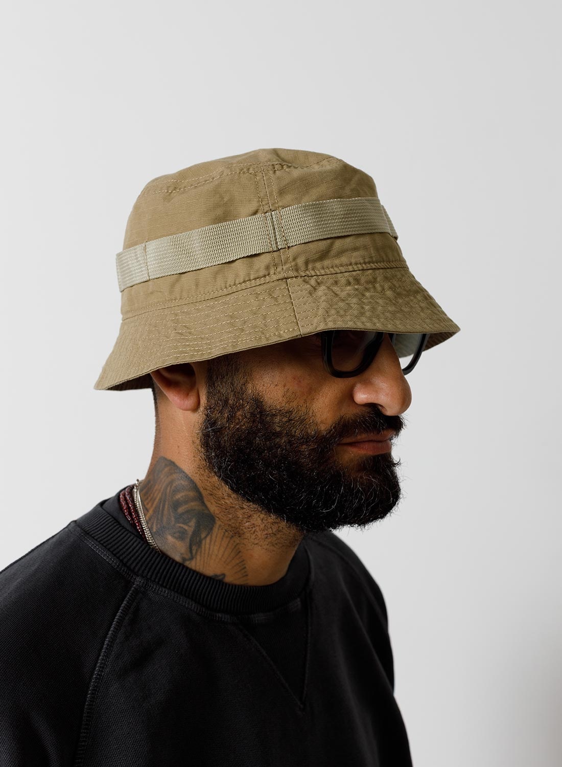 Nam Bucket Hat (Cotton Ripstop) in Tan - 4