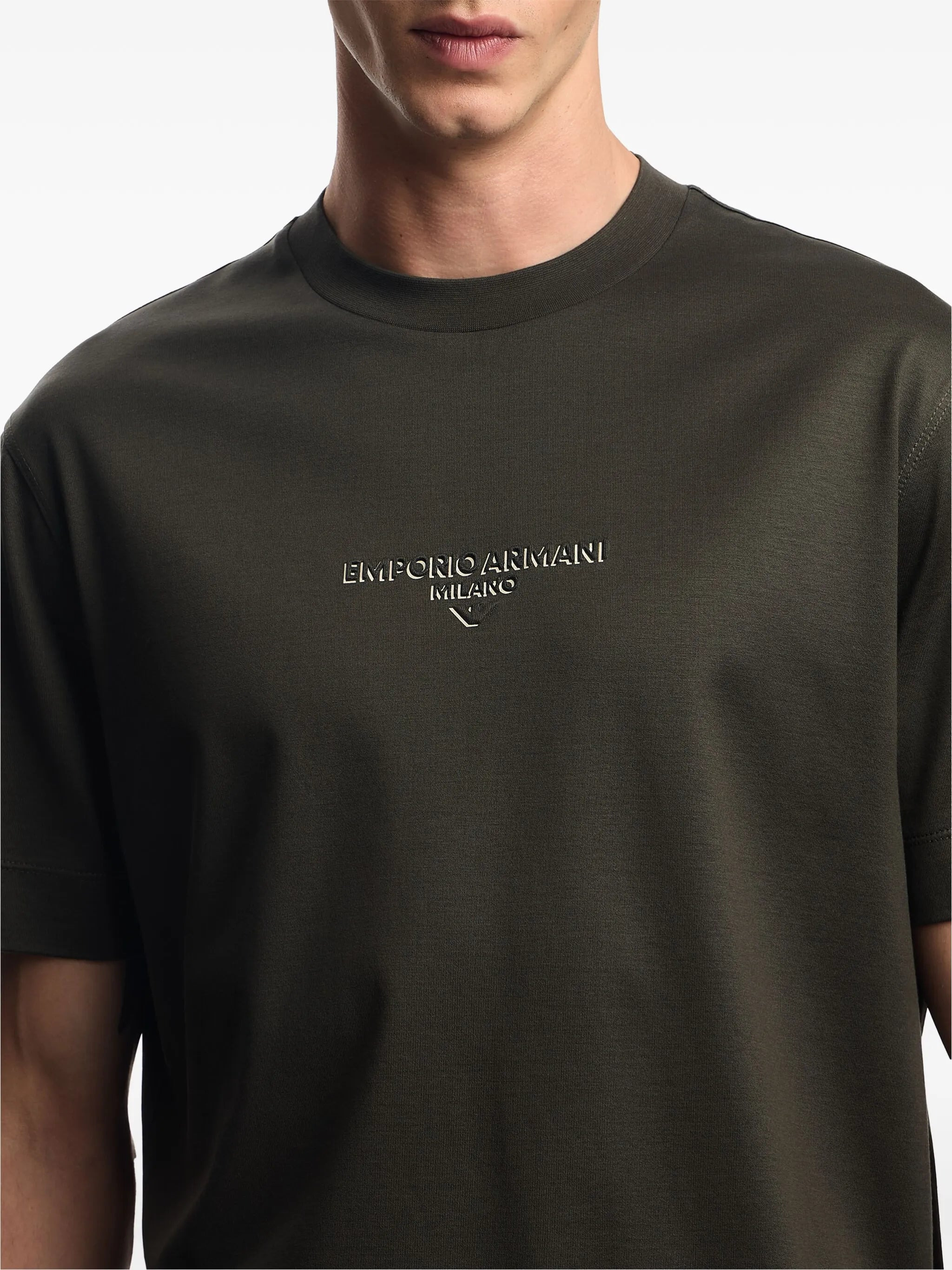 Emporio Armani Logo-embroidered T-shirt - 5