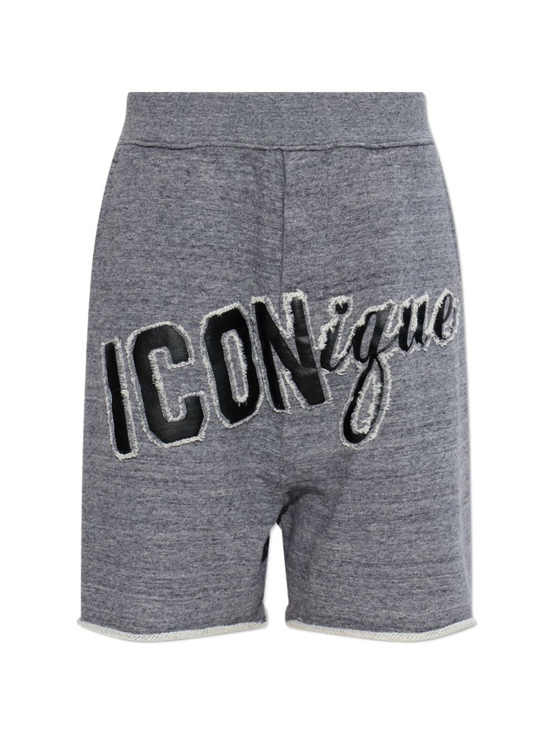 appliqué frayed shorts 1