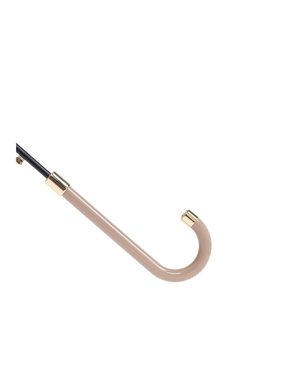 logo-print crook-handle umbrella - 3