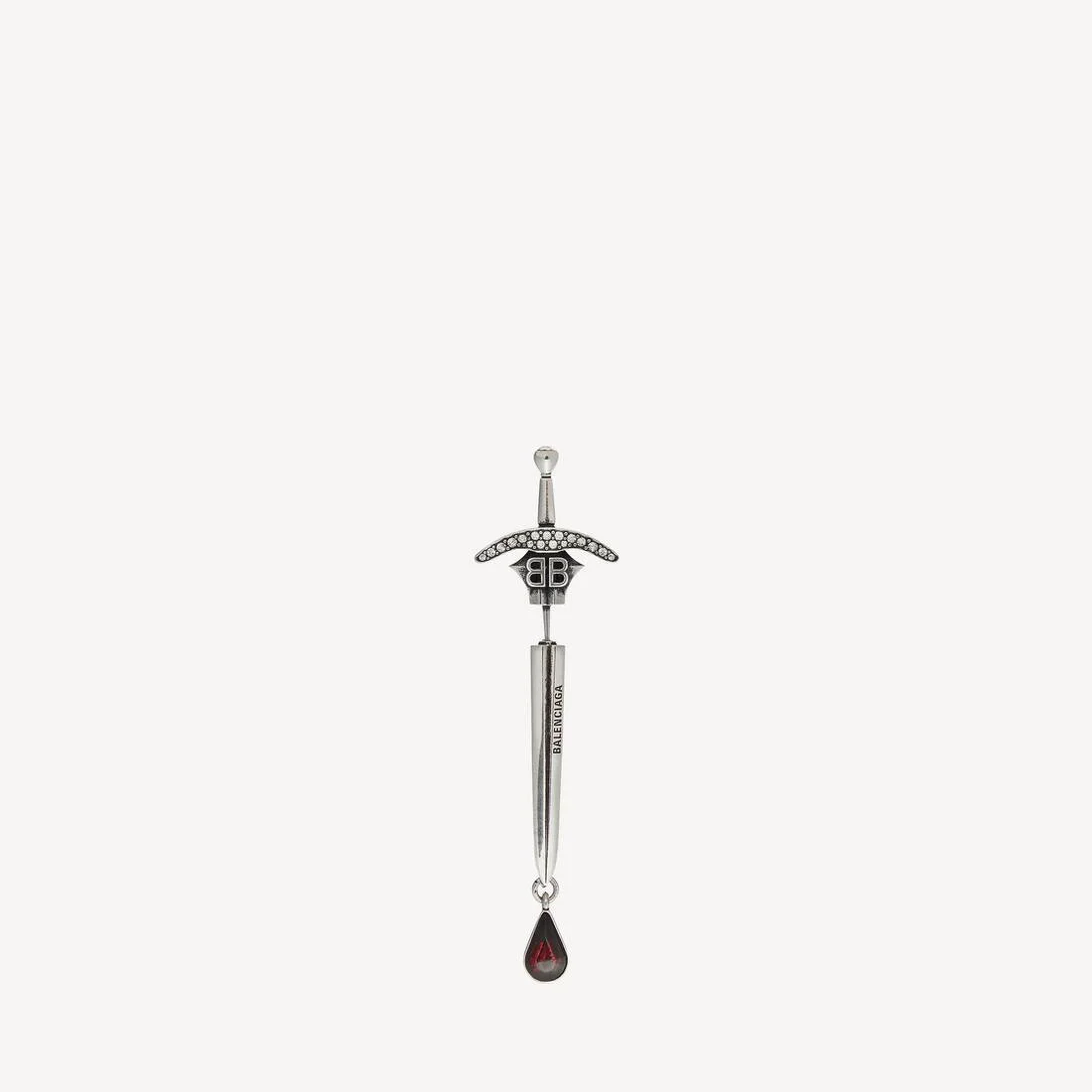 Goth Sword Earring in Silver - 1