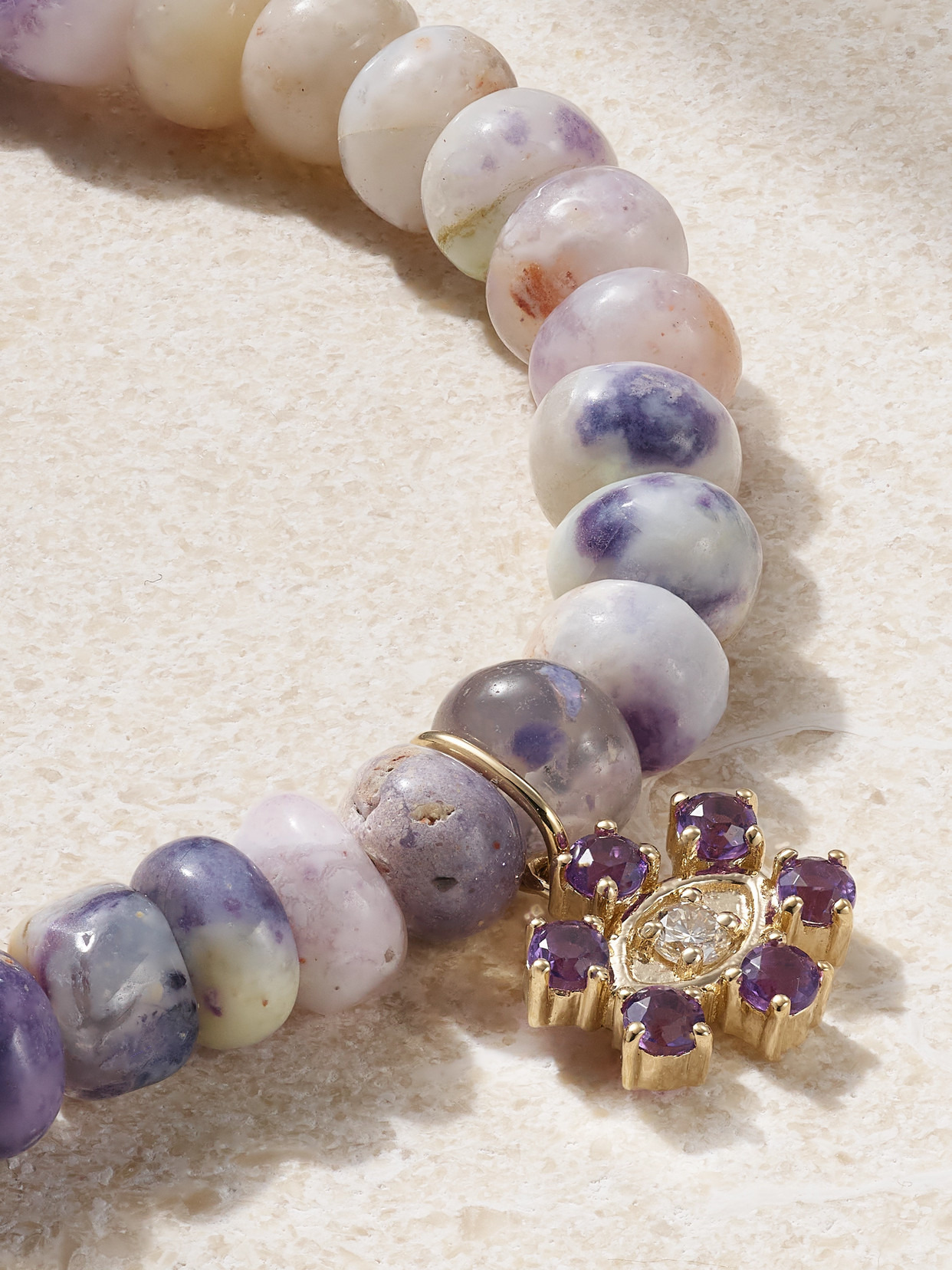 Evil Eye 14-karat Gold Multi-stone Bracelet - 4