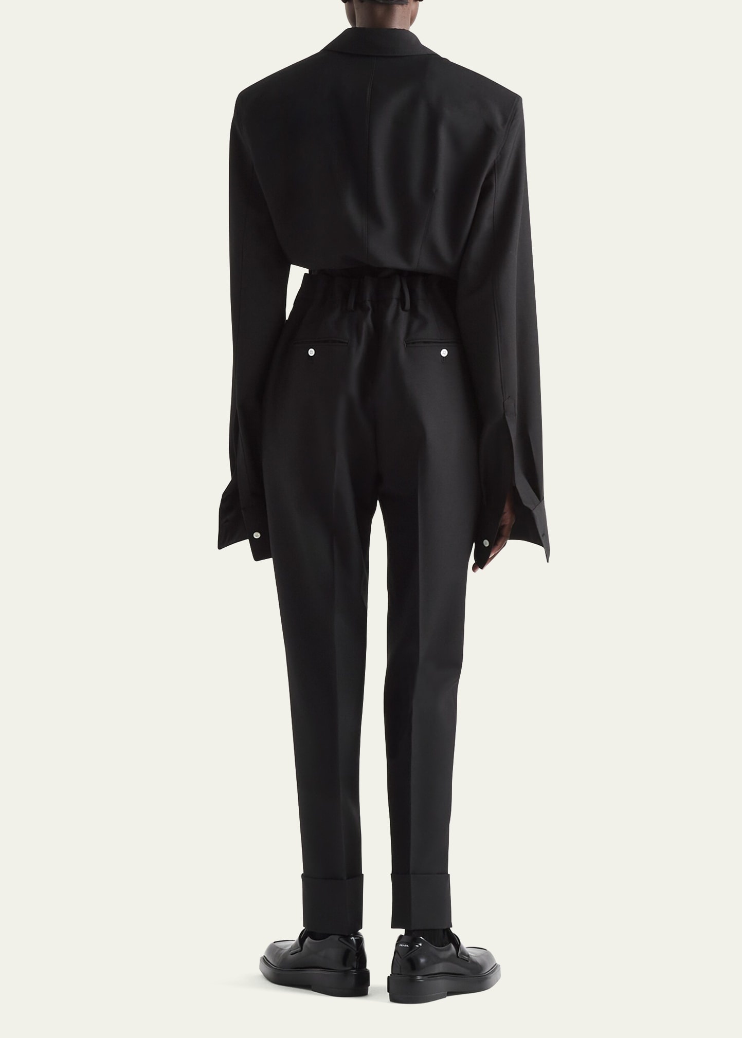 Light Mohair Belted Blazer - 3