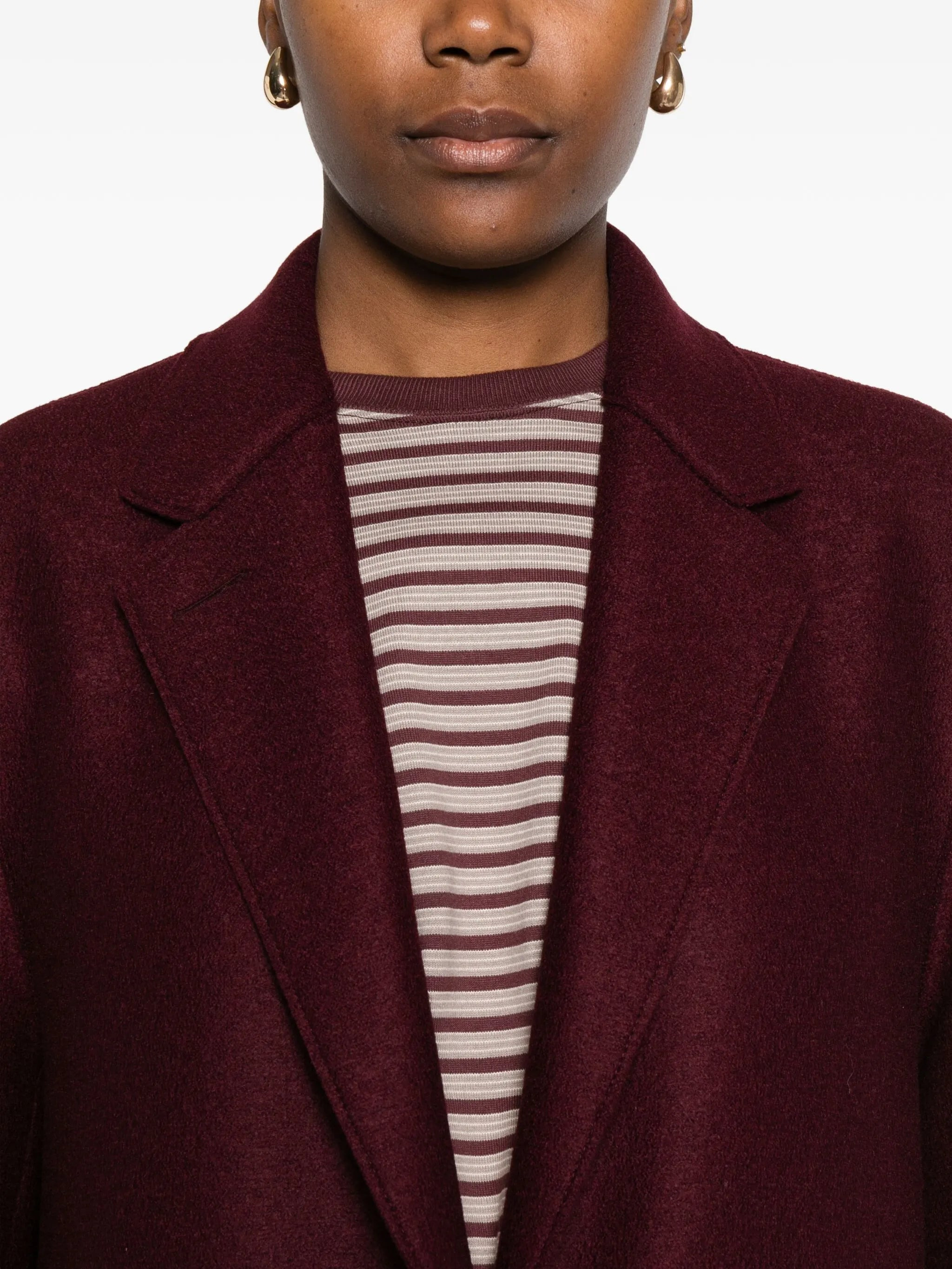 Harris Wharf London Chester Button-fastening Wool Coat - 4
