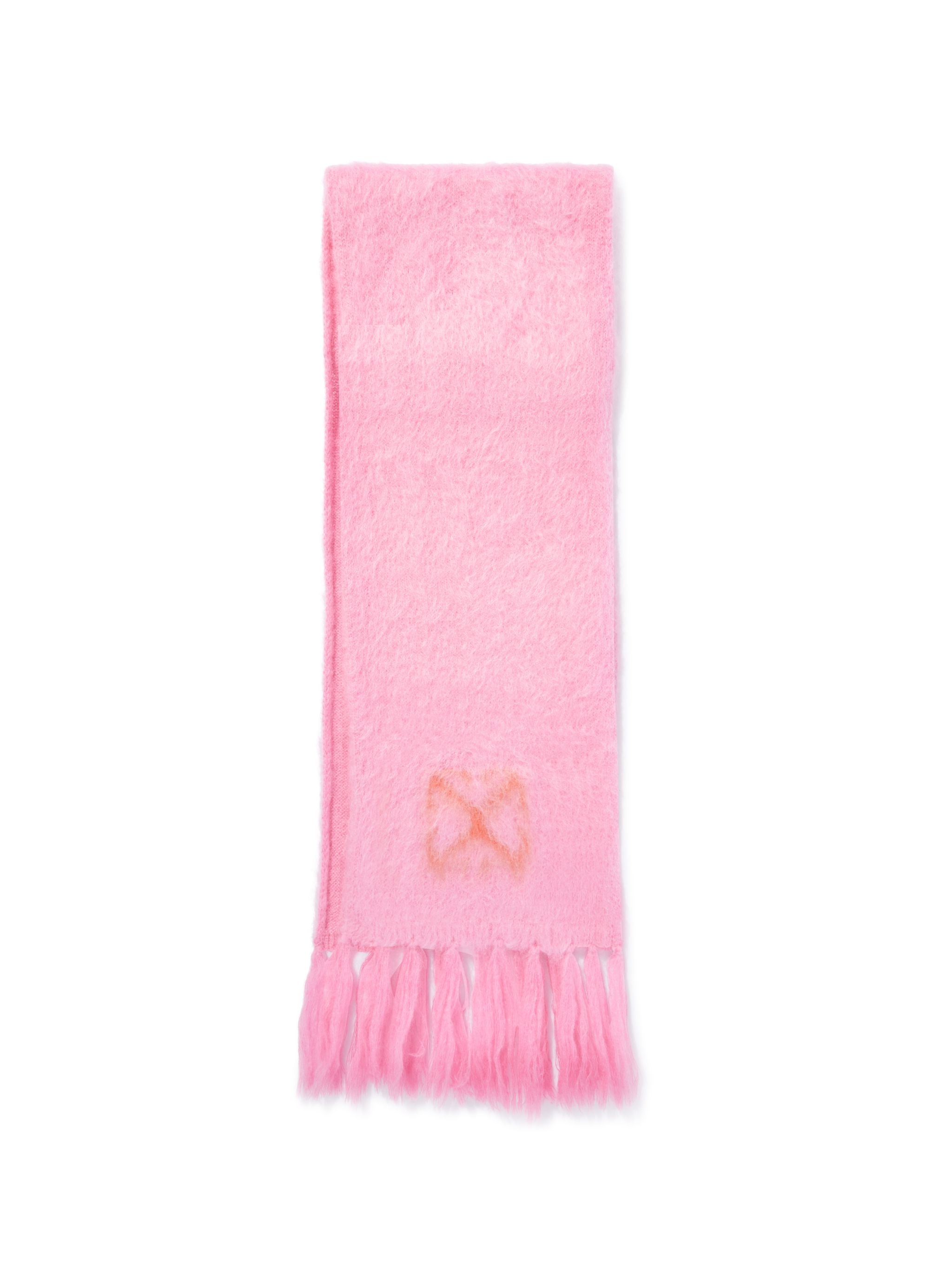 Pink Mohair Scarf - 1