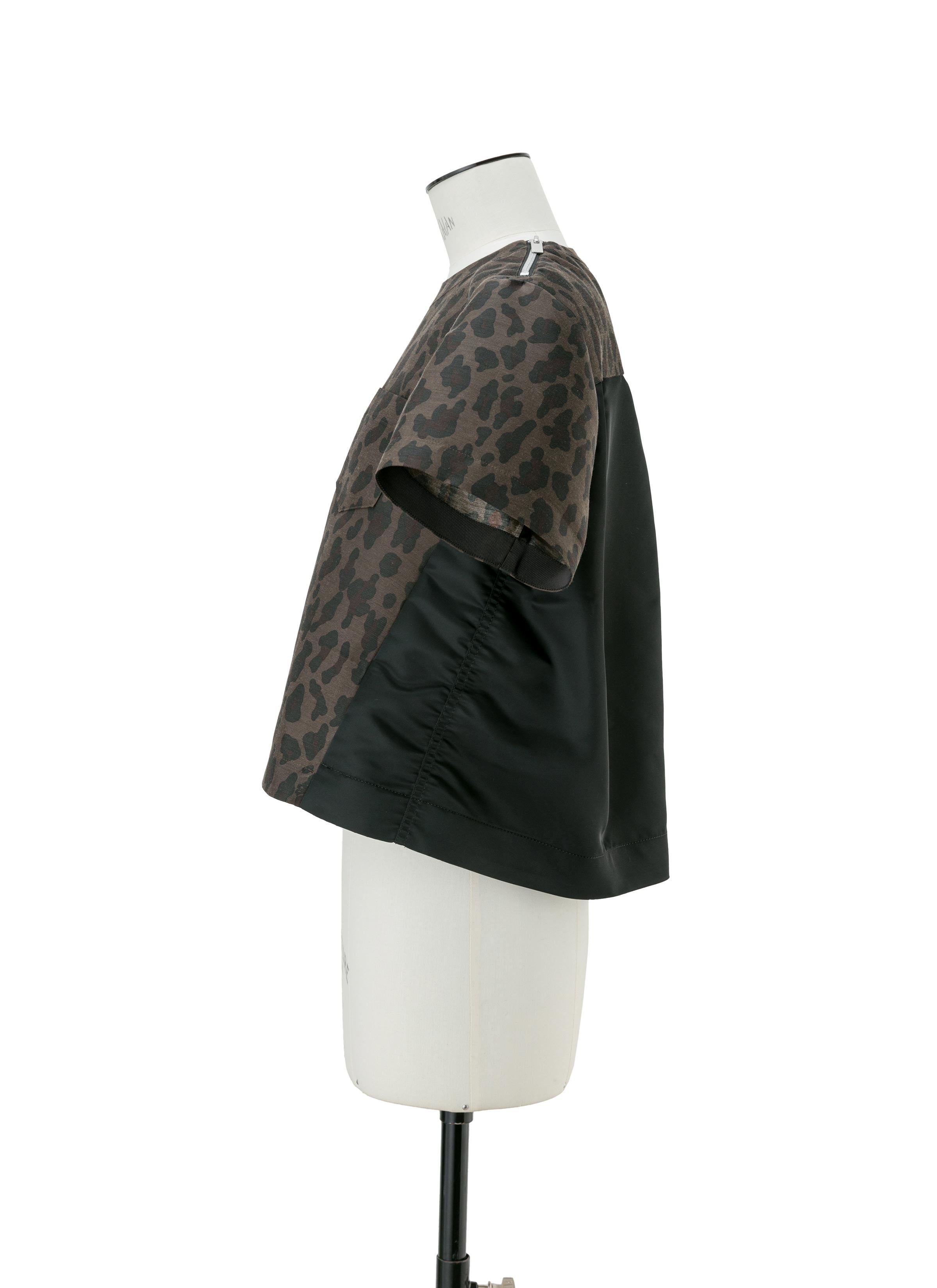 Leopard Print x Nylon Twill Pullover - 2