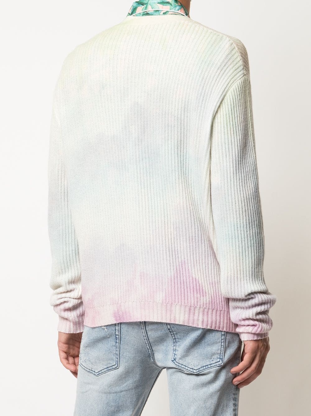 watercolour cashmere cardigan - 4