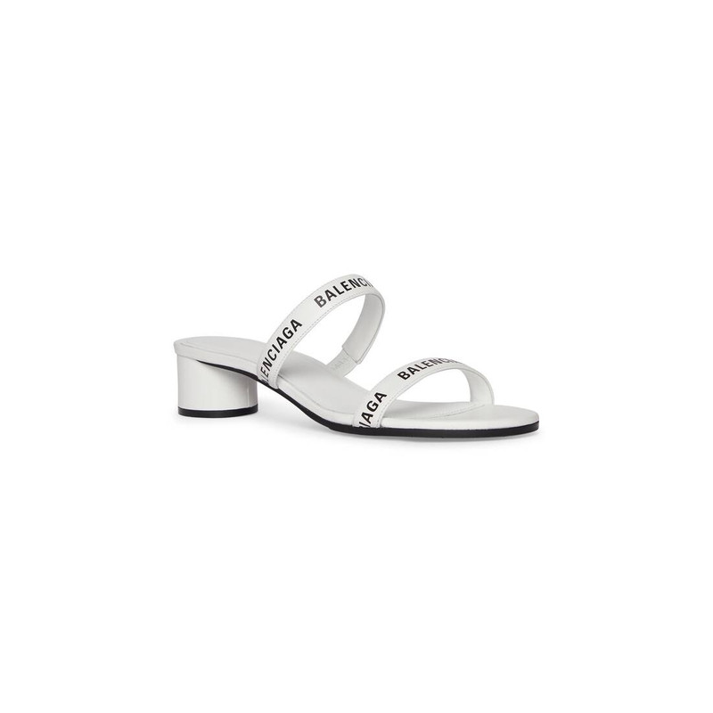 Women's Round 40mm Sandal  in White 2