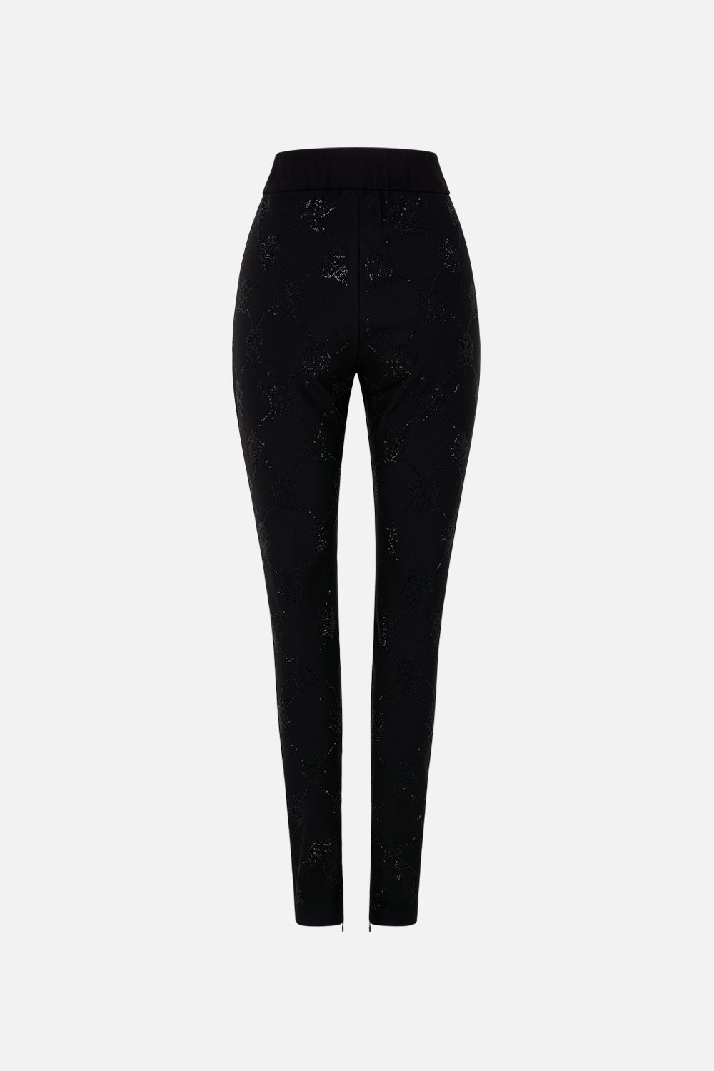 HOTFIX EMBELLISHED PONTE PANT - 7