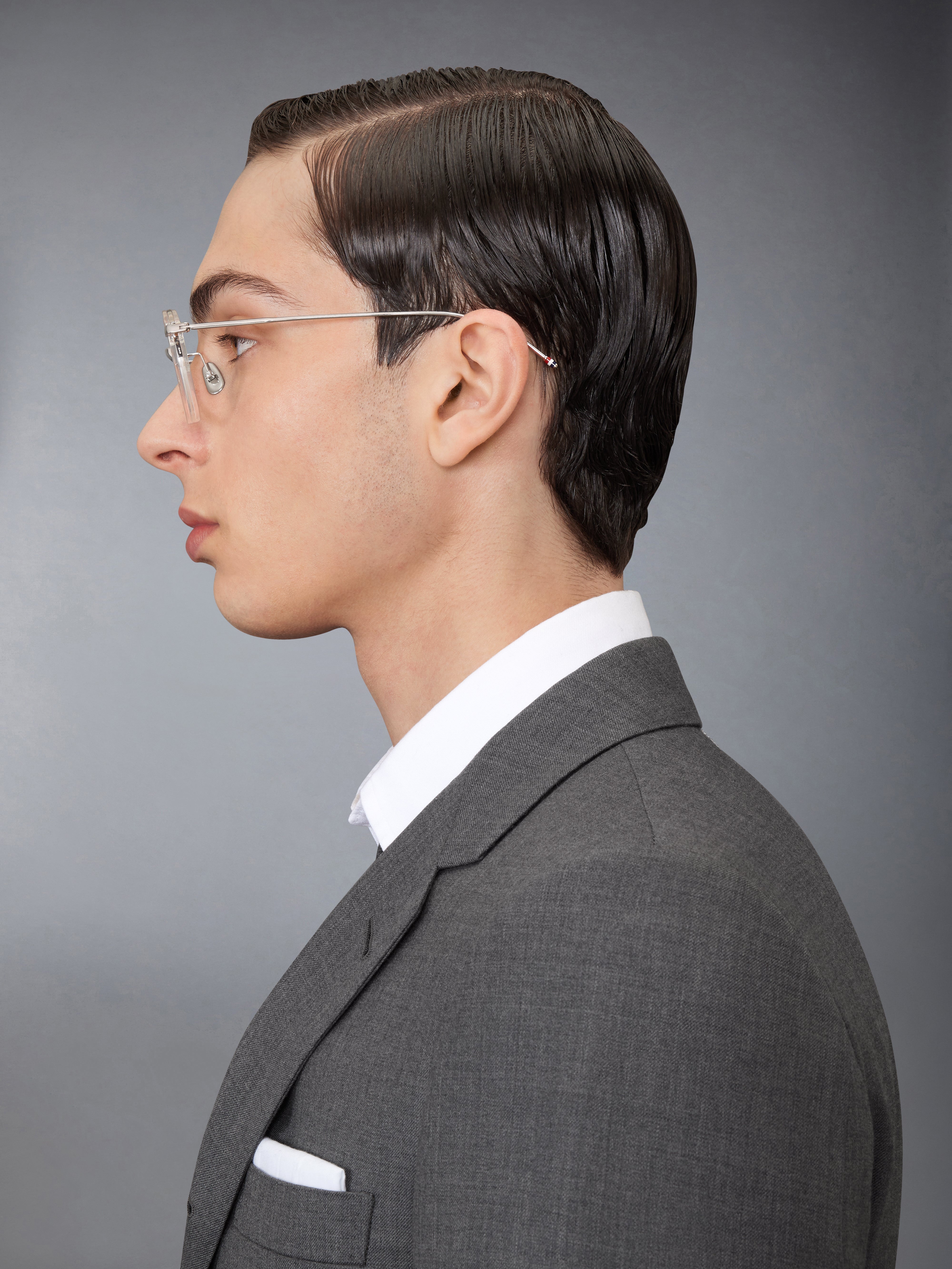 ACETATE AND TITANIUM ROUND EYEGLASSES - 5