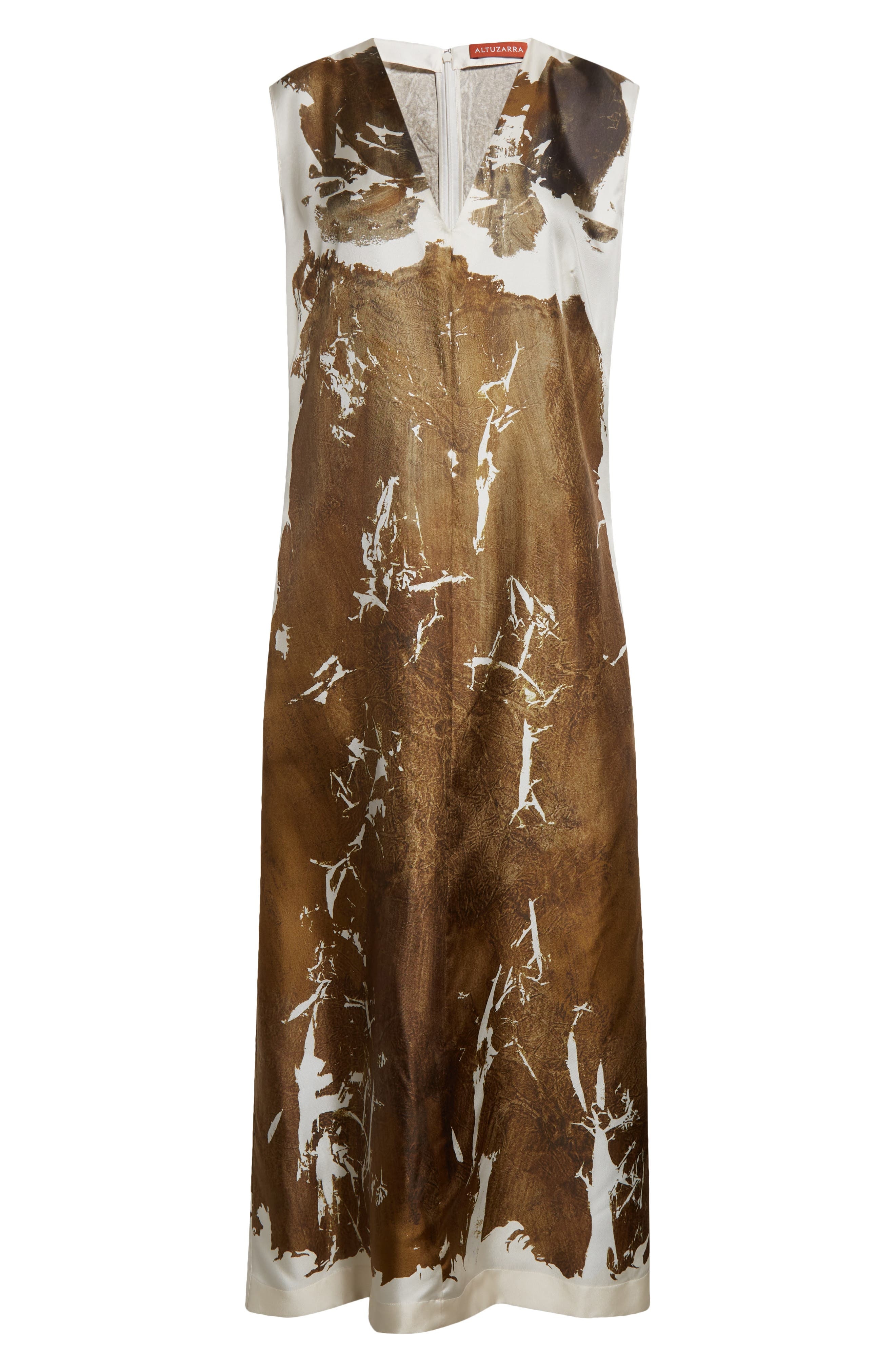 Altuzarra Cherie Body Print Silk Midi Dress in 346315 Python Painted Bodies at Nordstrom - 5