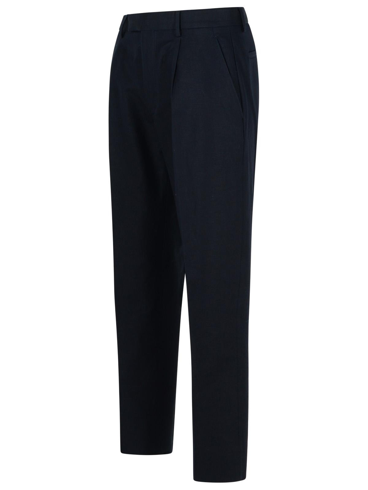 Zegna Blue Cotton Blend Pants Men - 2