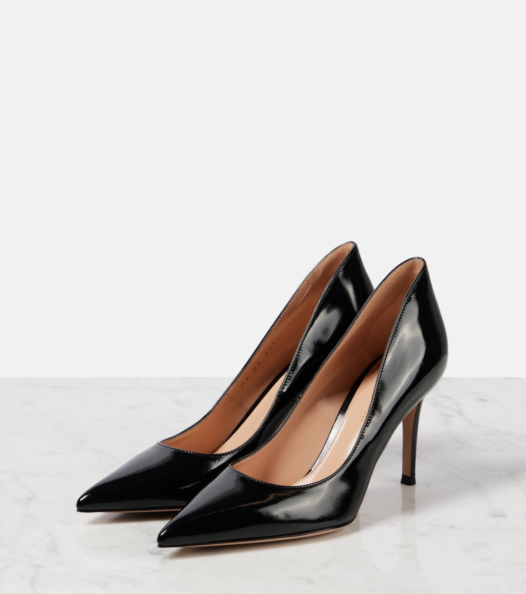 Ellipsis 85 patent leather pumps - 4