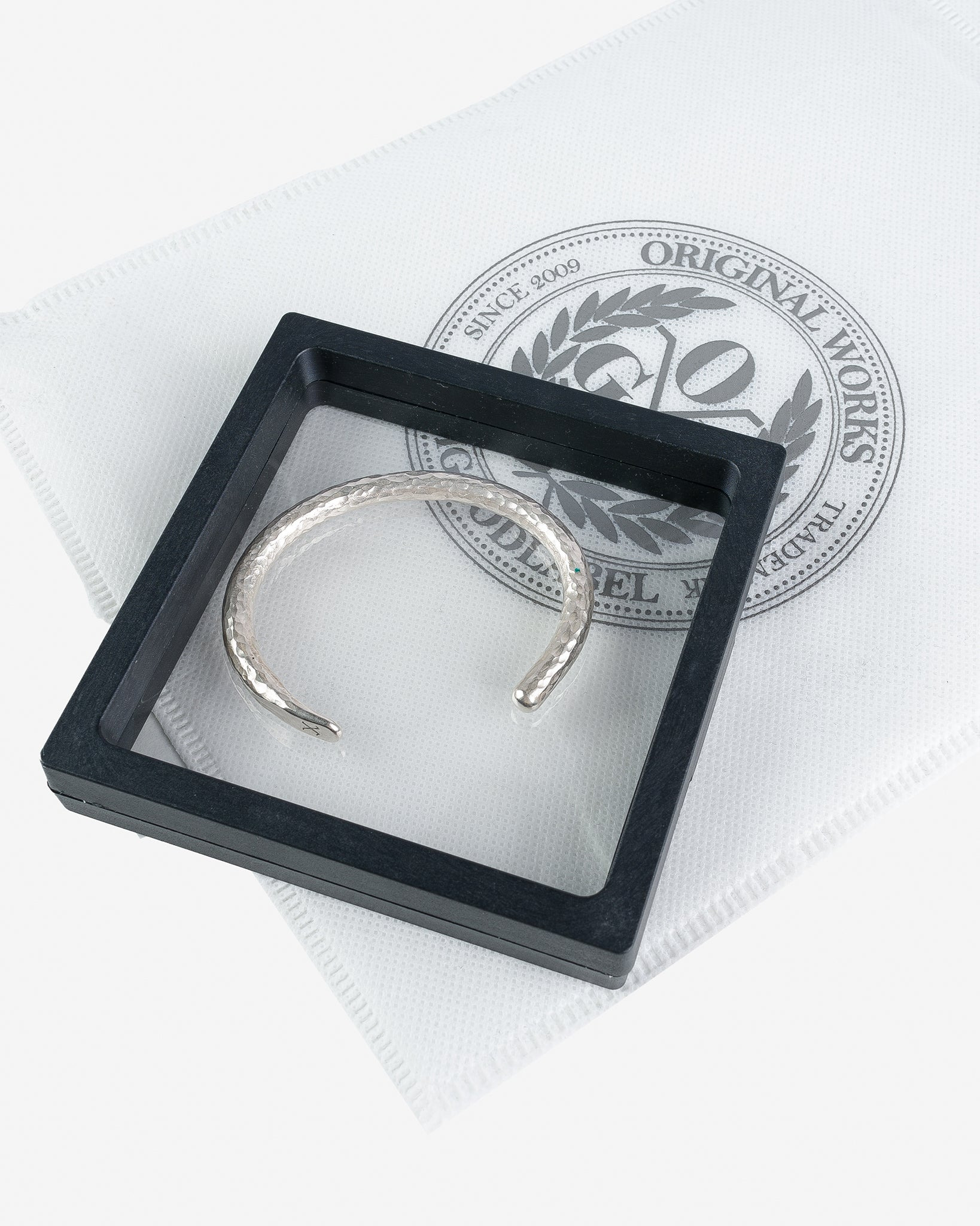 OGL-HHAM-BANGLE-SIL OGL - Hand Hammered Bracelet - Sterling Silver - 3