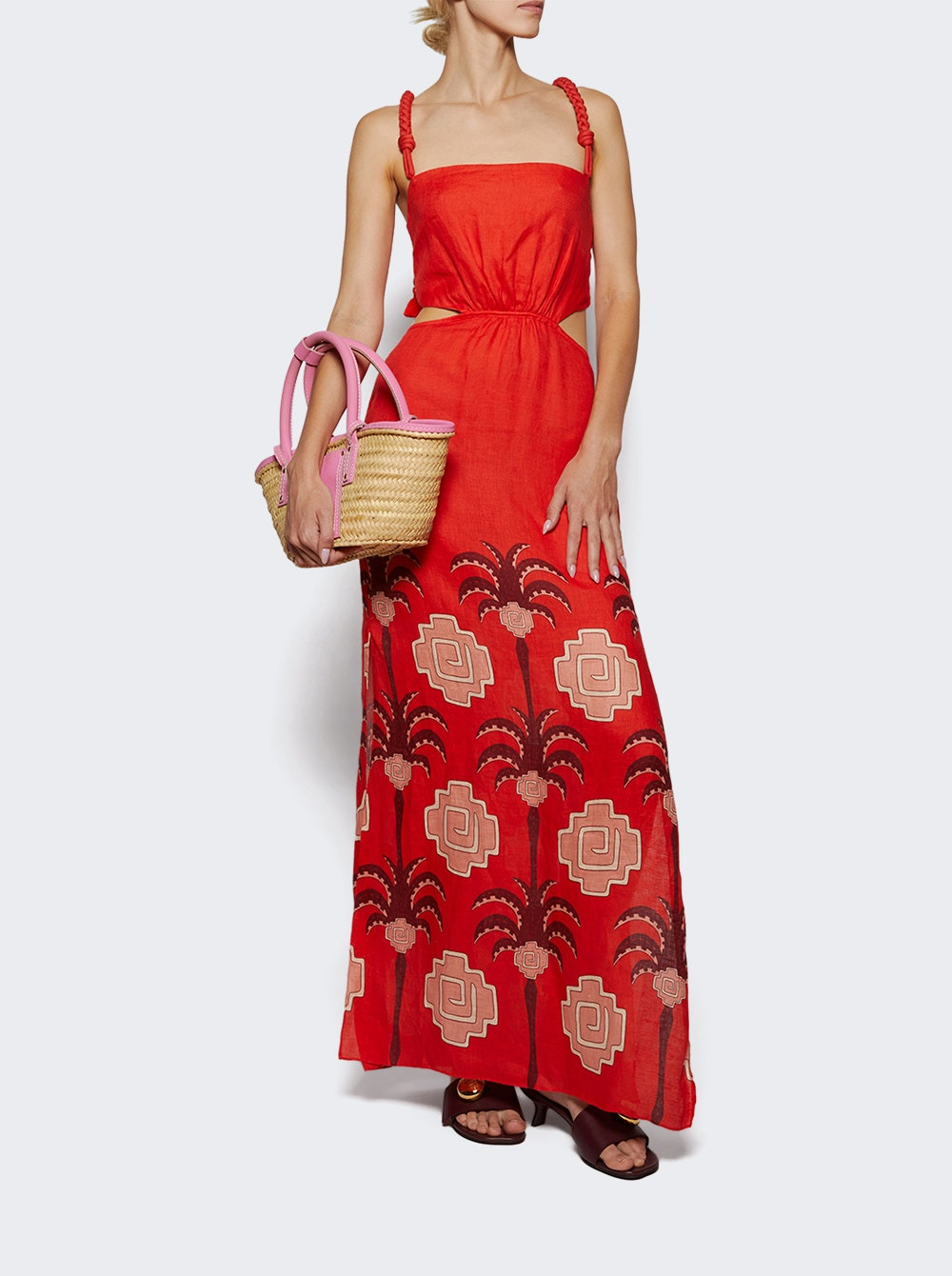 Beach Harmony Maxi Dress Red And Wine - 5