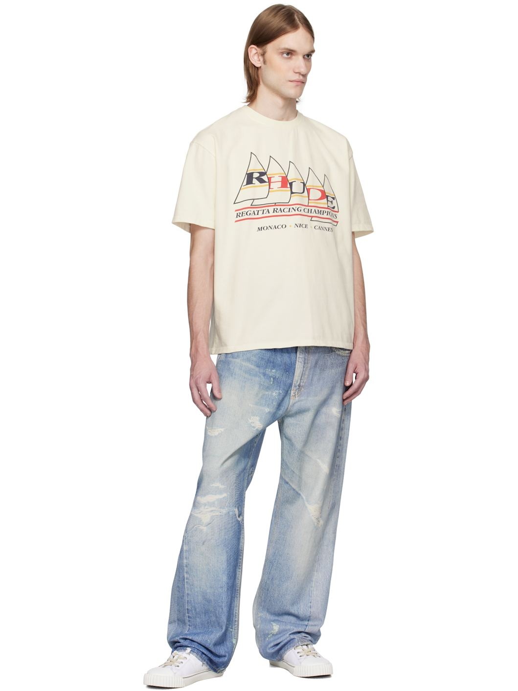 Off-White 'Rhude' Regatta Champions T-shirt - 4