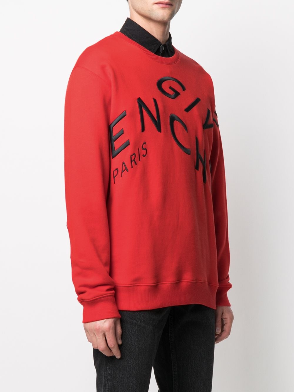 embroidered-logo long-sleeve jumper - 3