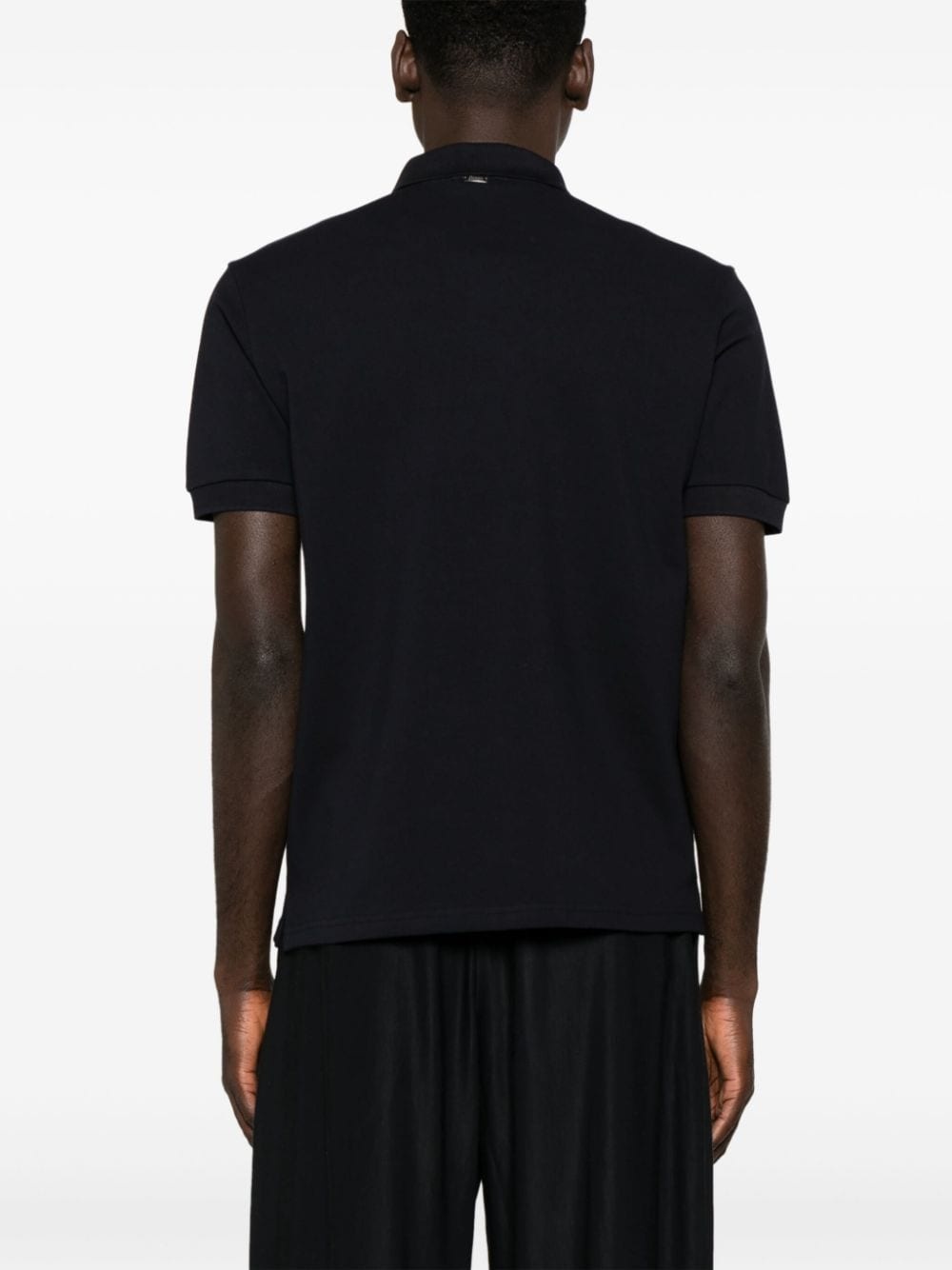 logo-embroidered piquÃ© polo shirt - 4