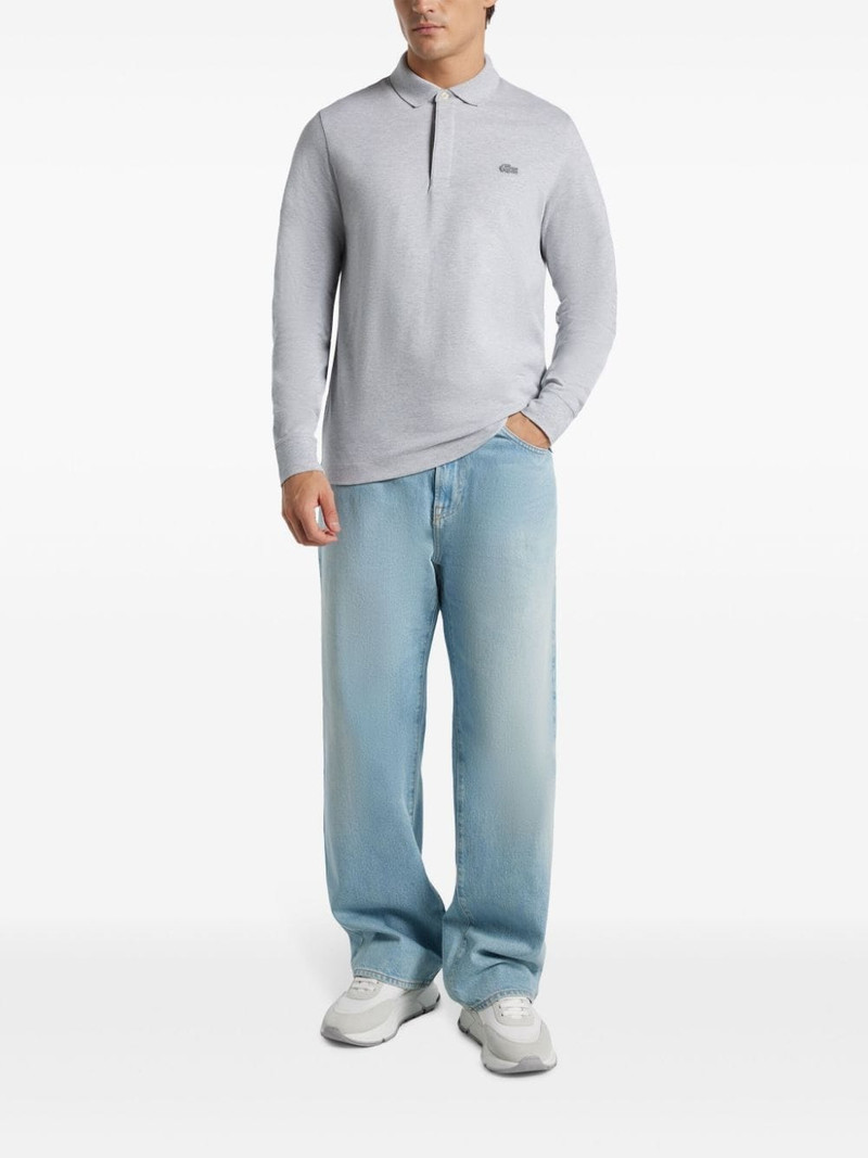 LACOSTE logo-patch polo shirt outlook