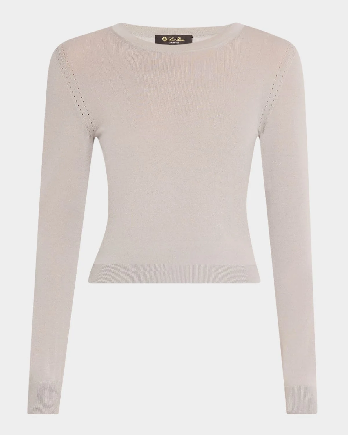 Long-Sleeve Cashmere Sweater - 1