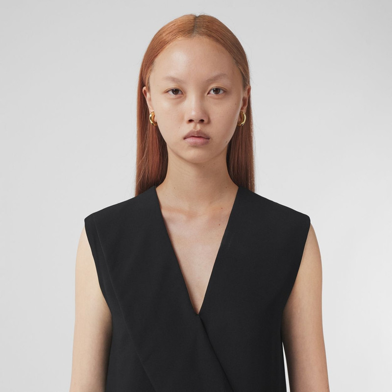 Silk Satin Sash Detail Sleeveless Dress 3