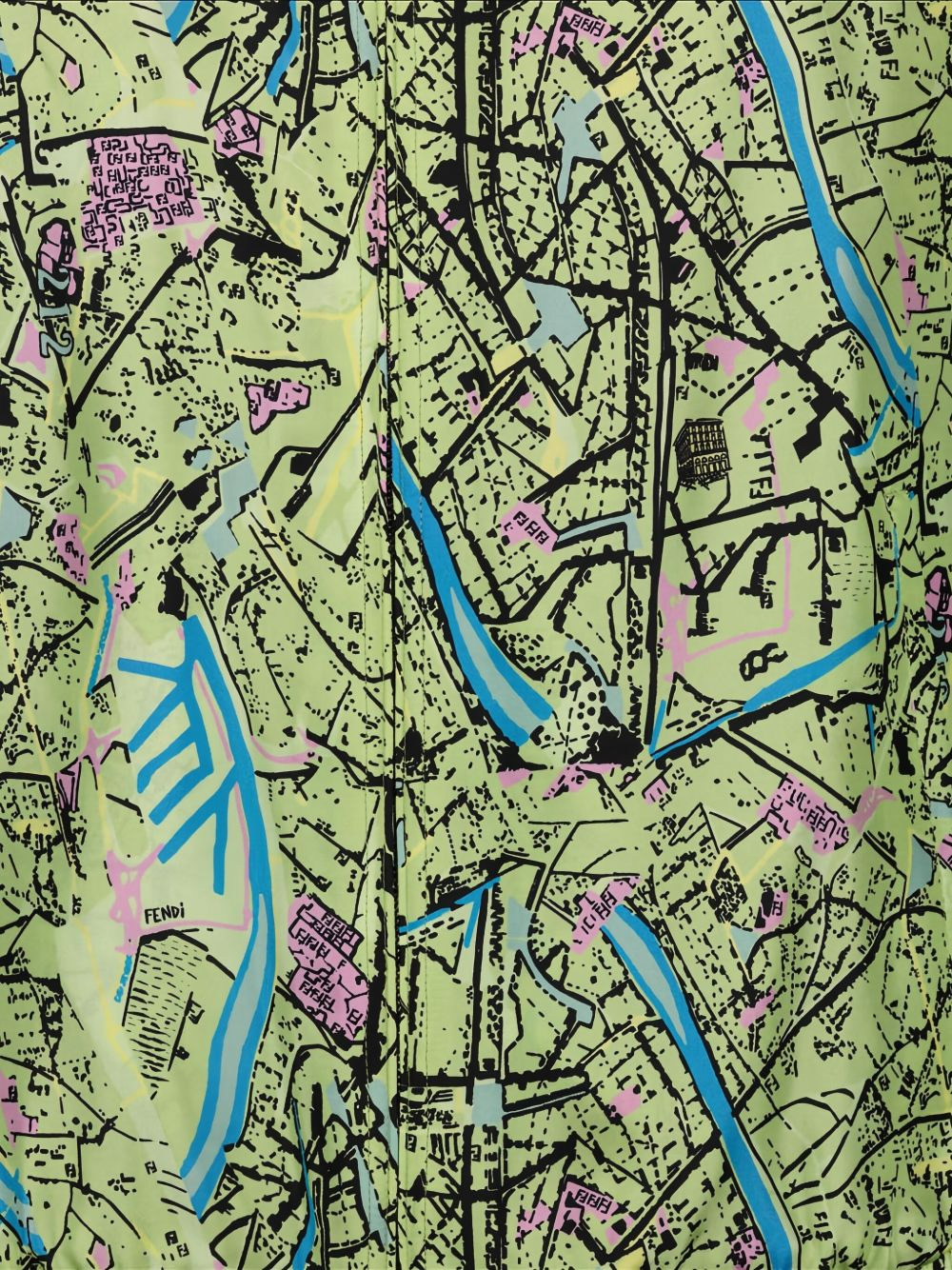 Fendi Map reversible shirt jacket - 6