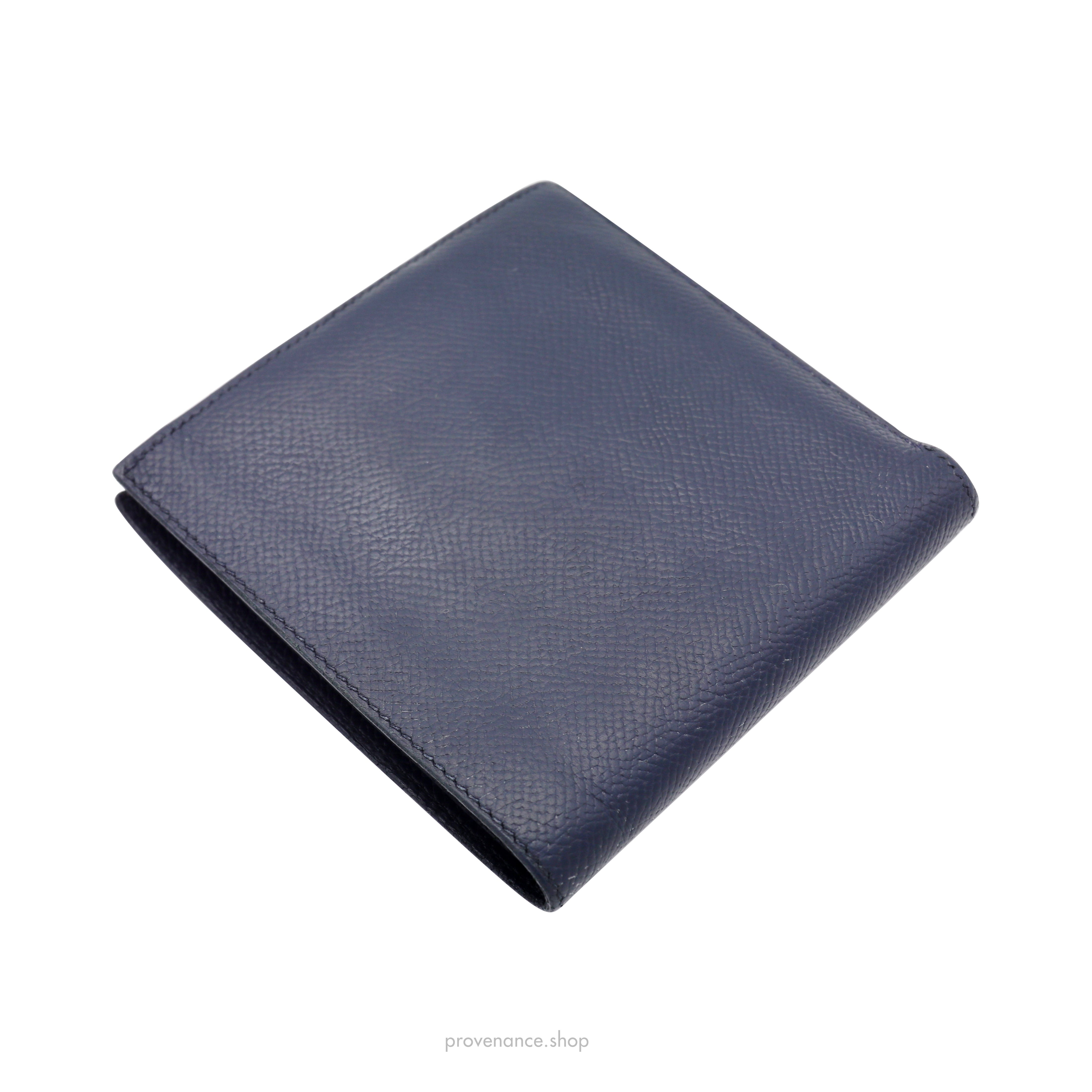 Hermès MC2 Bifold Wallet - Navy Epsom Leather - 5