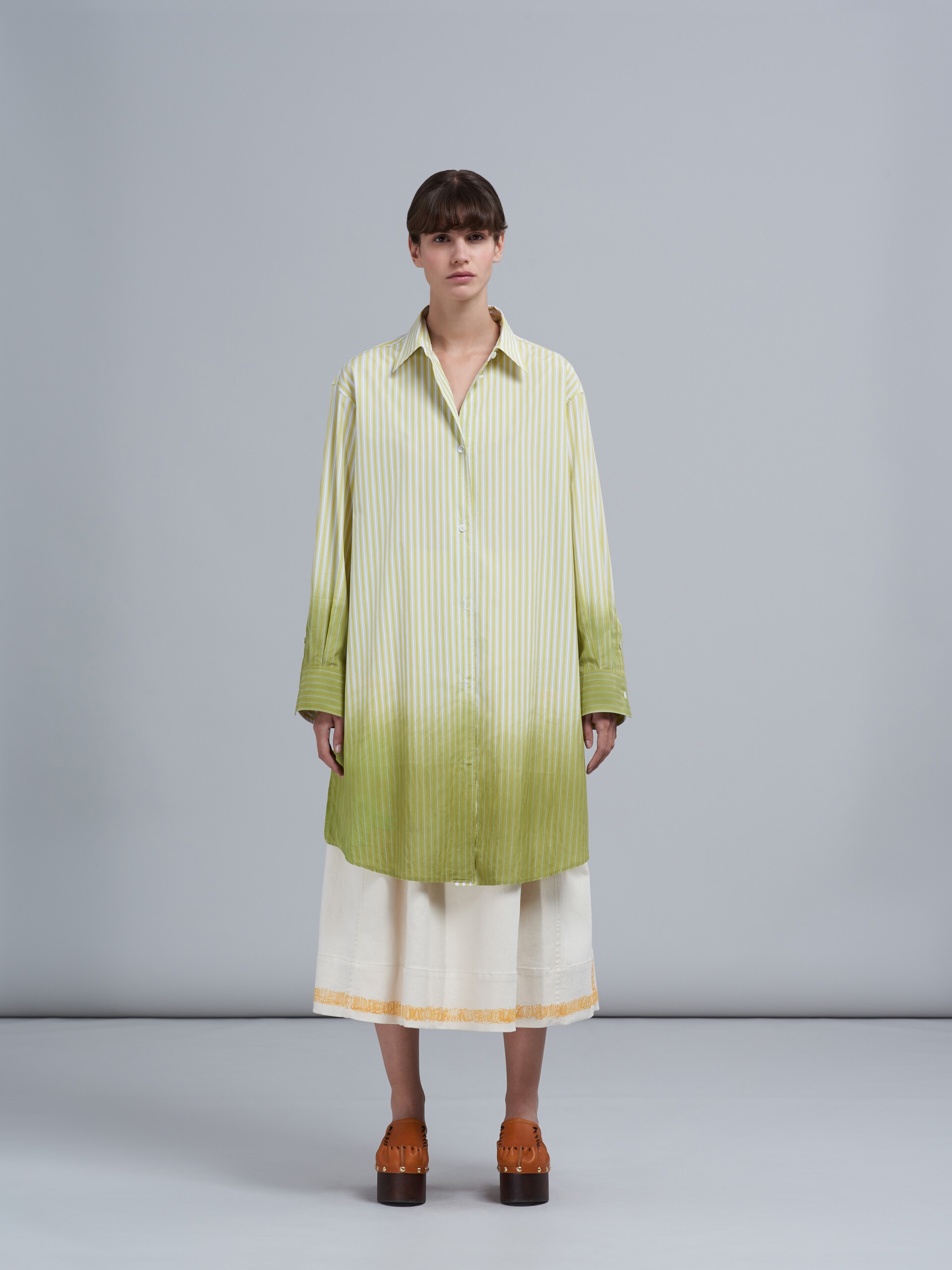 DIP-DYED POPLIN SHIRT - 2