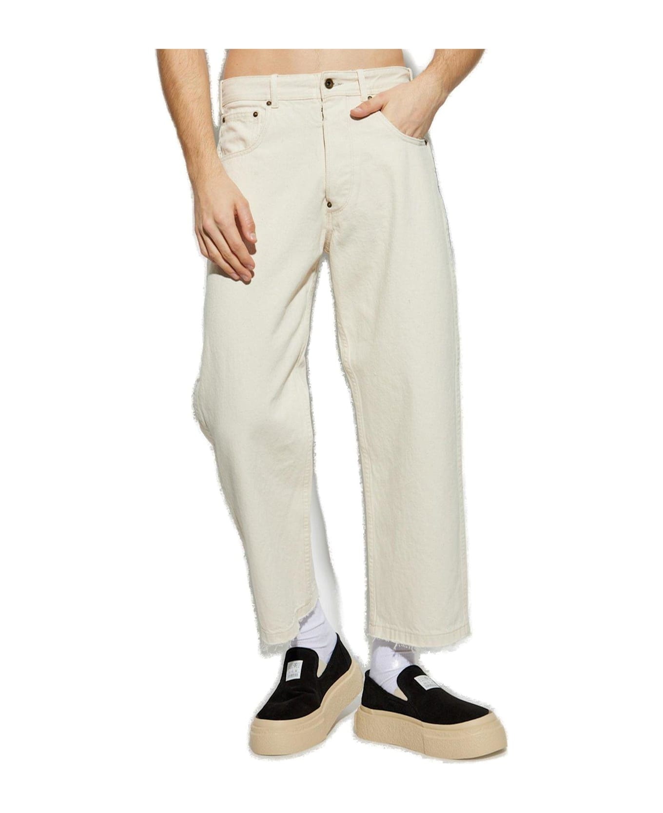 Buckle-detailed Straight-leg Jeans - 2