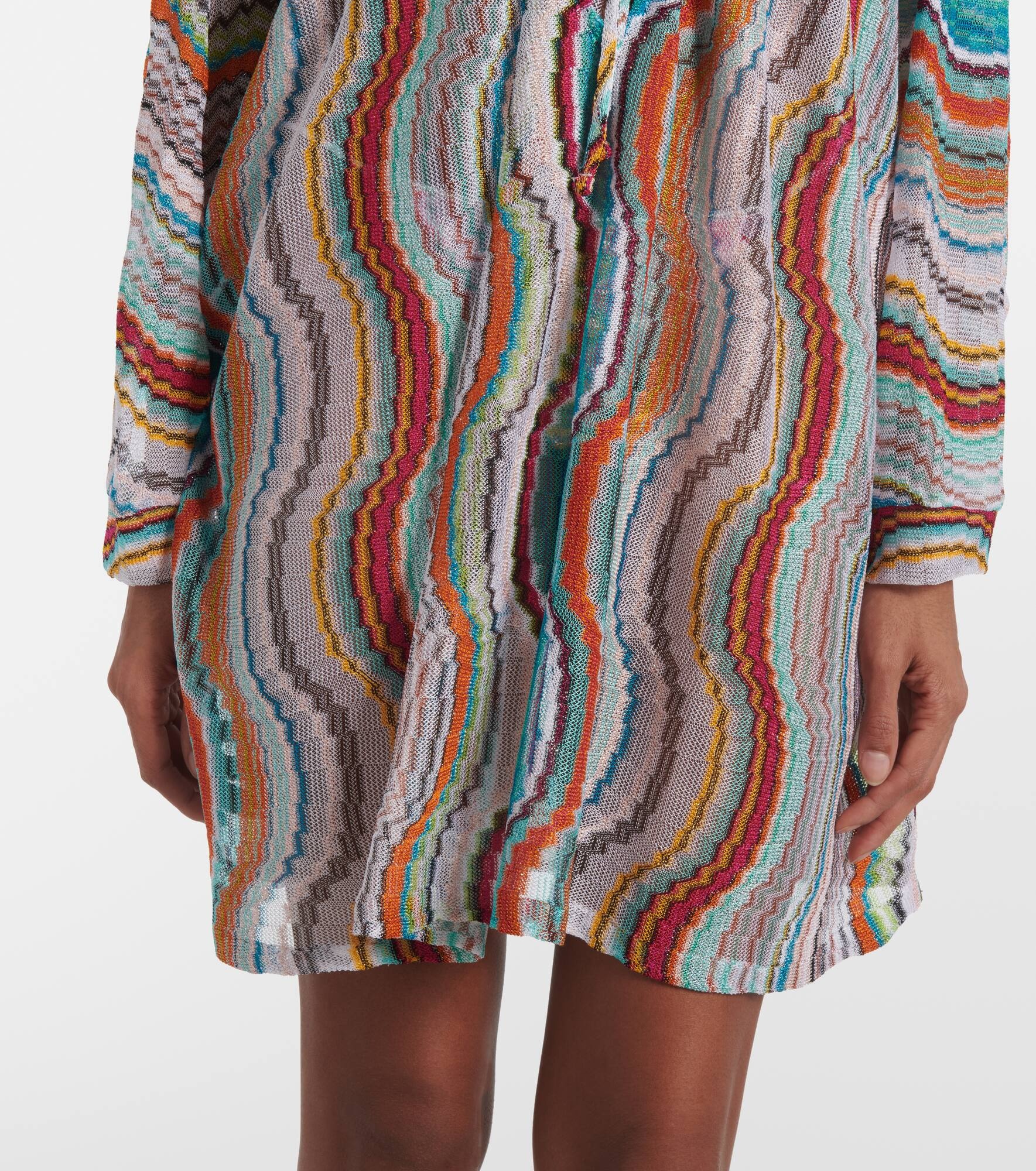 Printed lamé beach cover-up - 5