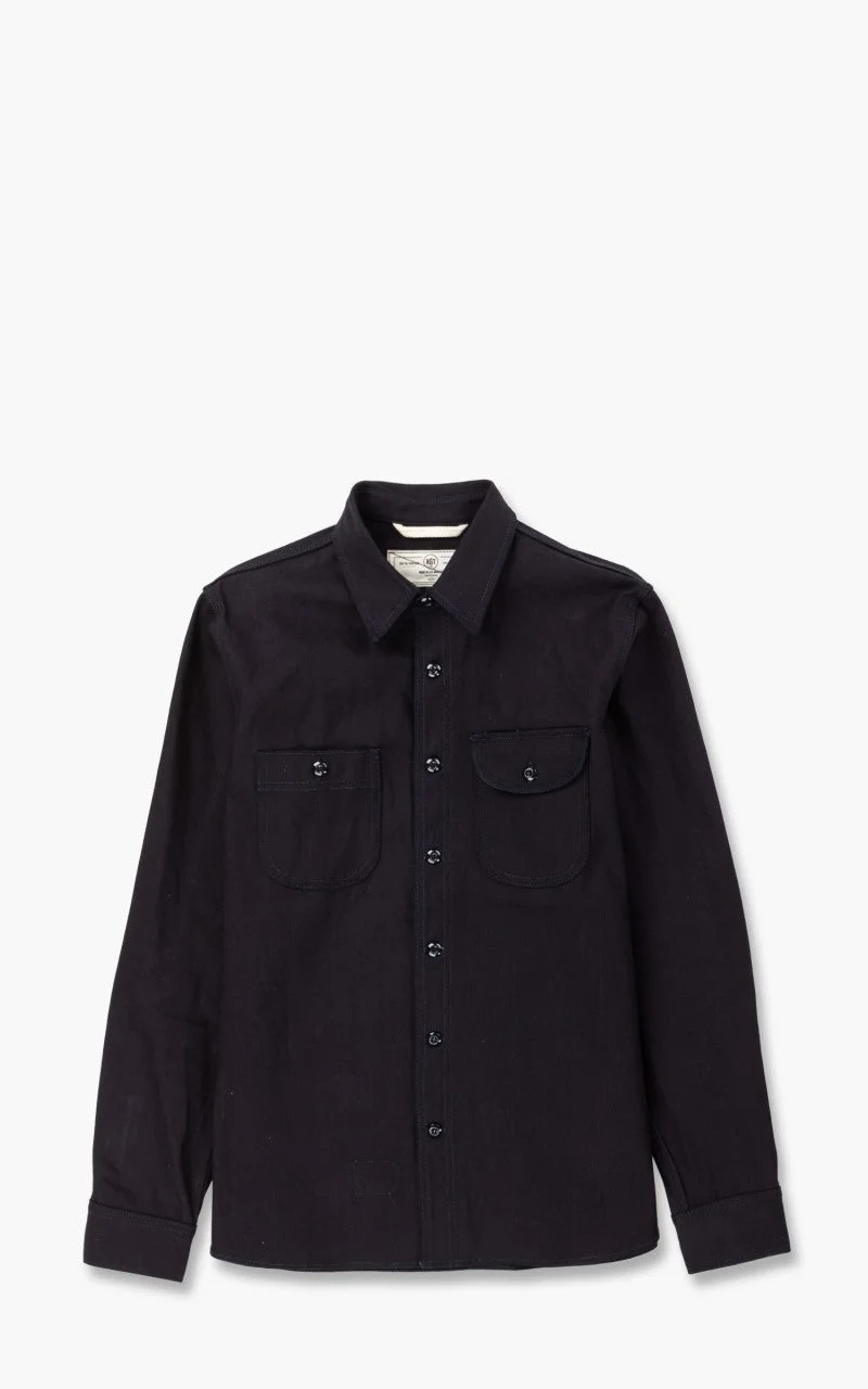 ROGUE TERRITORY WORK SHIRT SELVEDGE CANVAS INDIGO 11OZ - 1