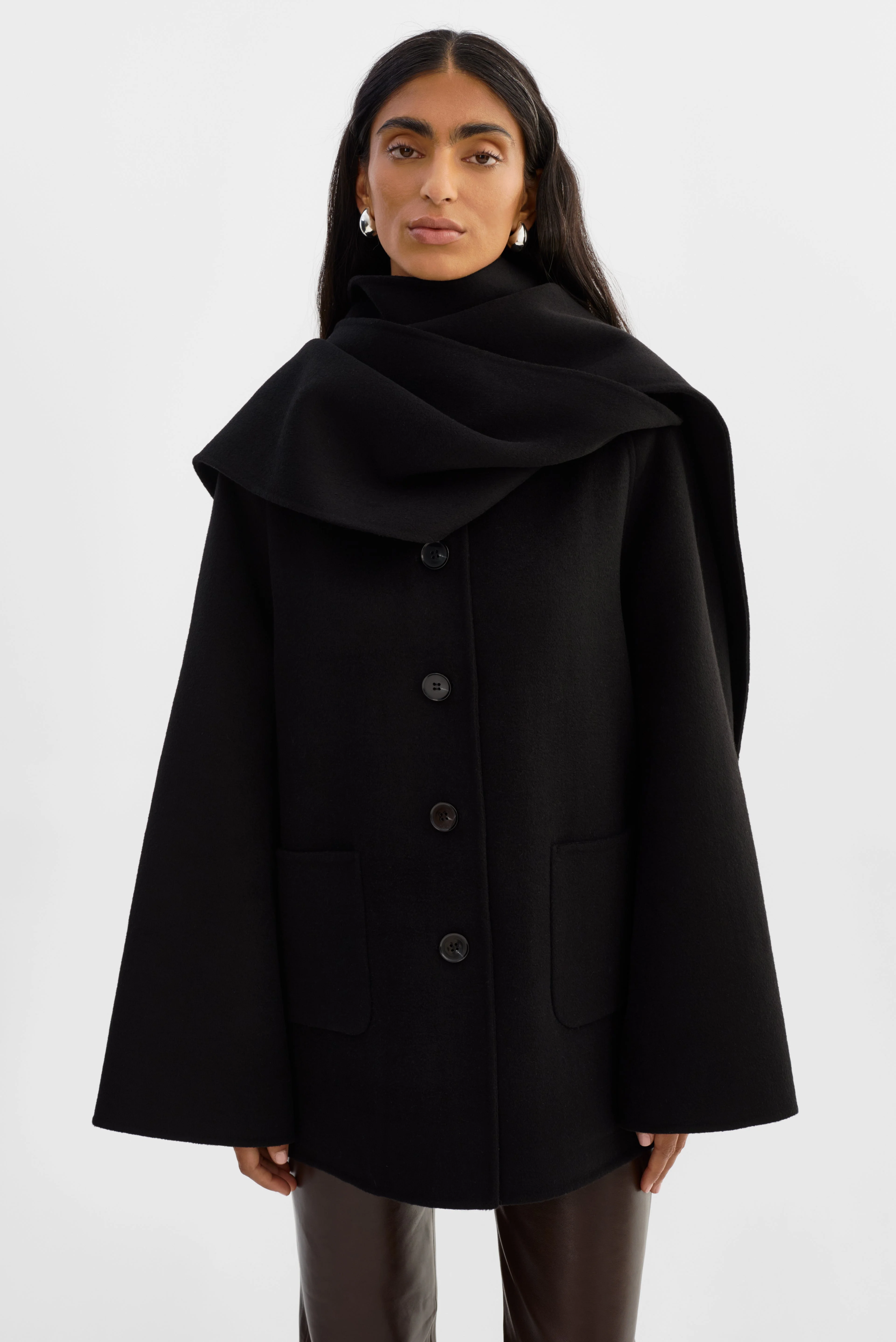 ANCA | Wool Scarf Jacket - 1