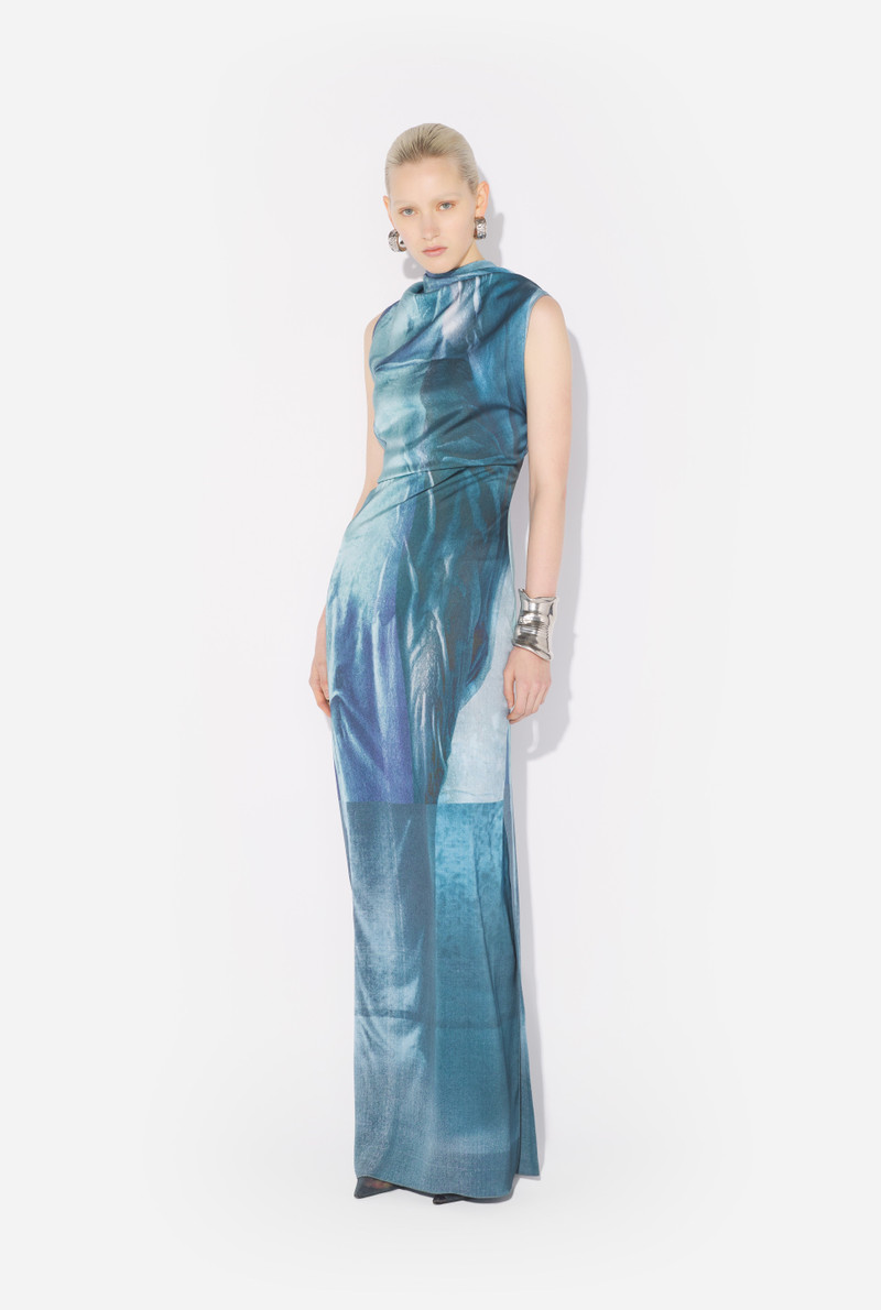 THE LONG DRAPED WATER DRESS 1