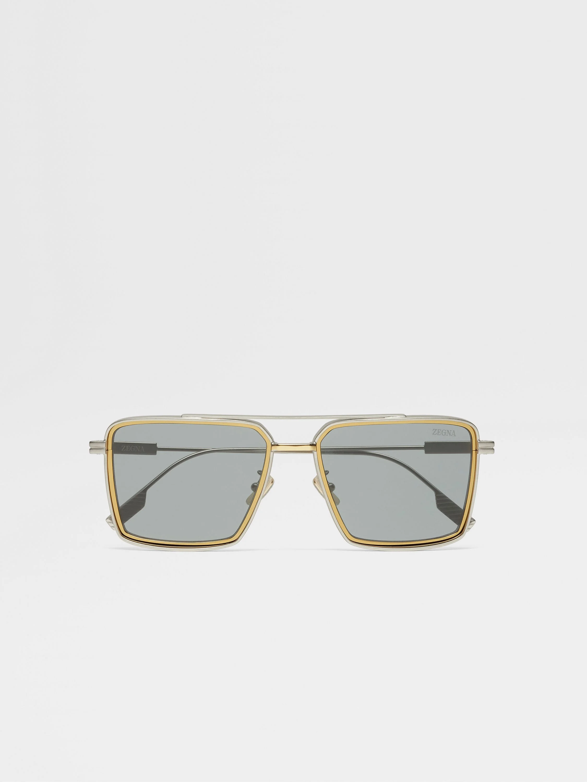 SATIN PALLADIUM METAL SUNGLASSES - 1