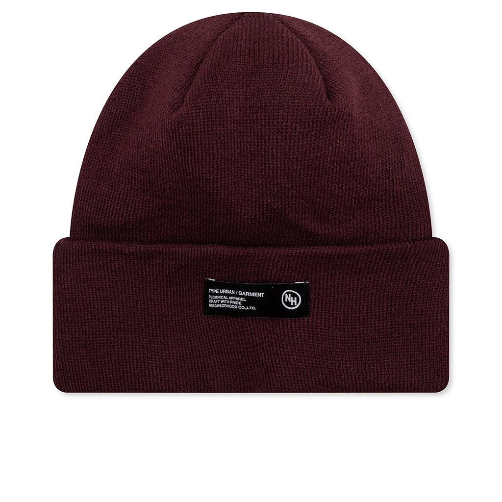 BEANIE - BURGUNDY - 1