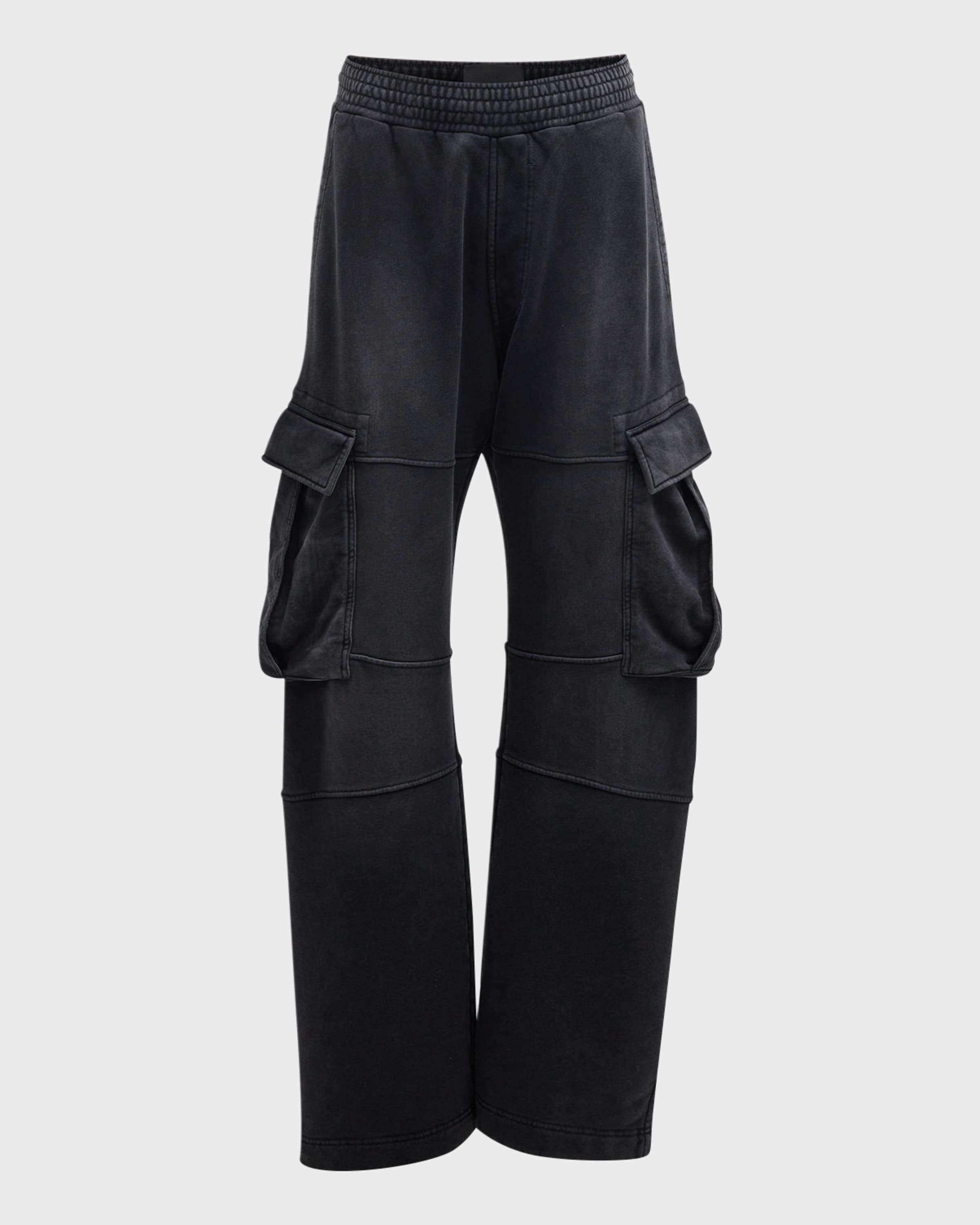 Givenchy Men's Paneled Cargo Sweatpants | REVERSIBLE