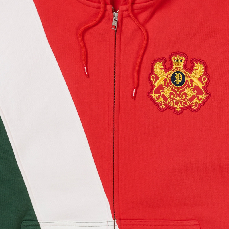 ESTABLISHED ZIP HOOD RED 3