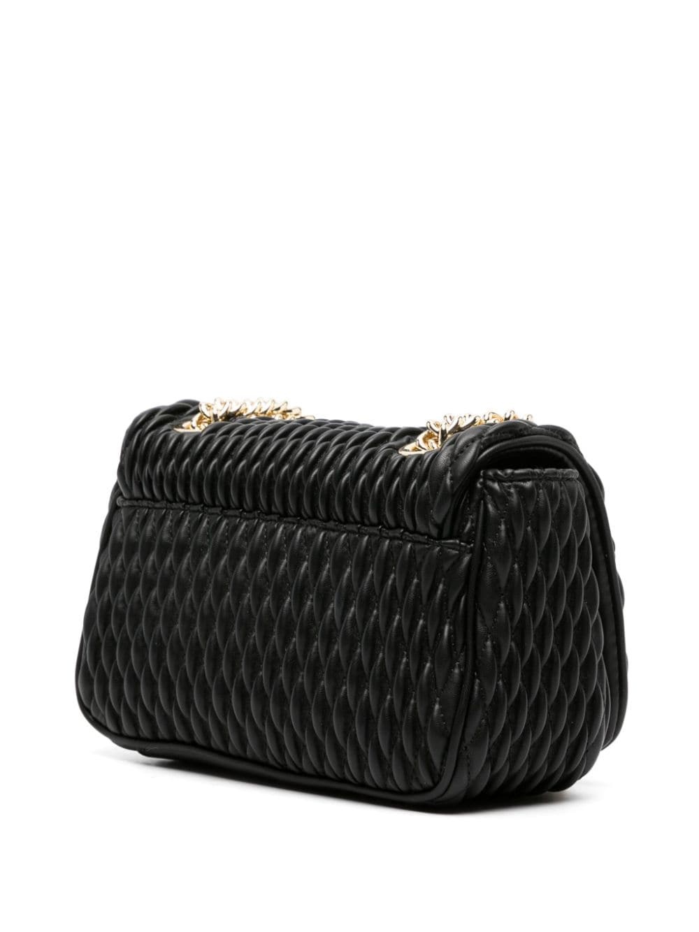 faux-leather quilted shoulder bag - 3