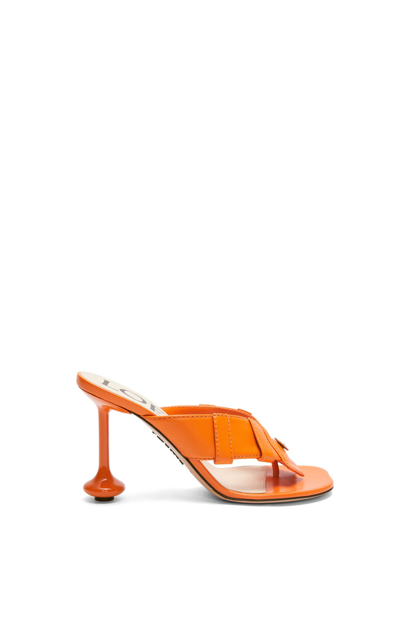 Toy Panta toe post heel sandal in lambskin 1