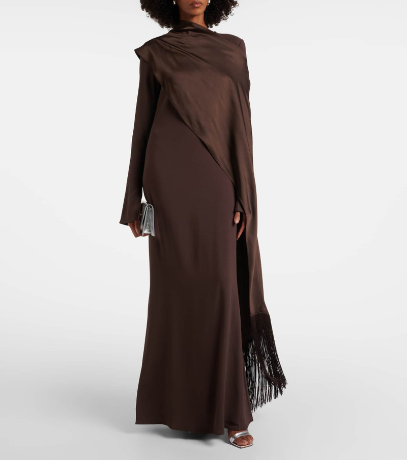 Taller Marmo Mounia caped crêpe cady gown outlook