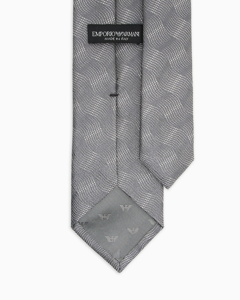 EMPORIO ARMANI PURE SILK TIE WITH JACQUARD PATTERN outlook