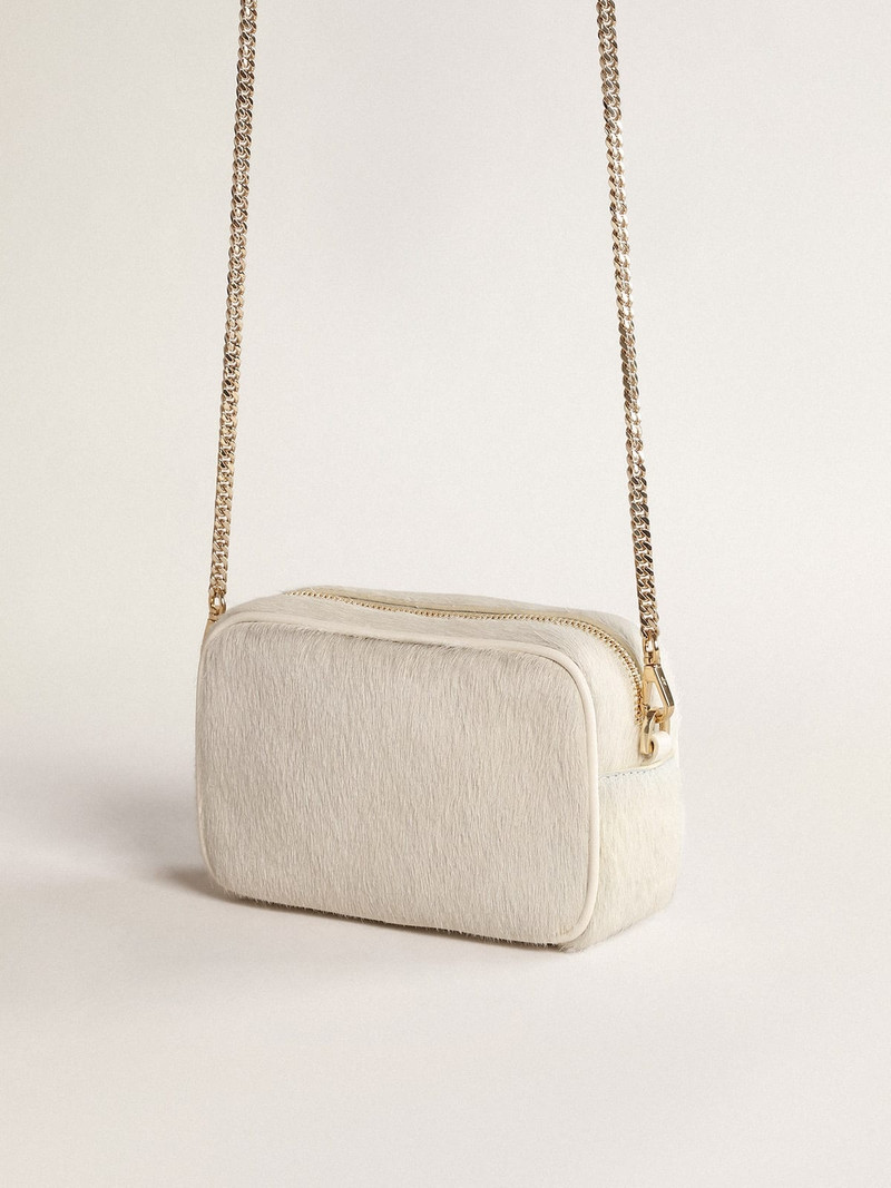 Mini Star Bag in heritage white leather with tone-on-tone star 5