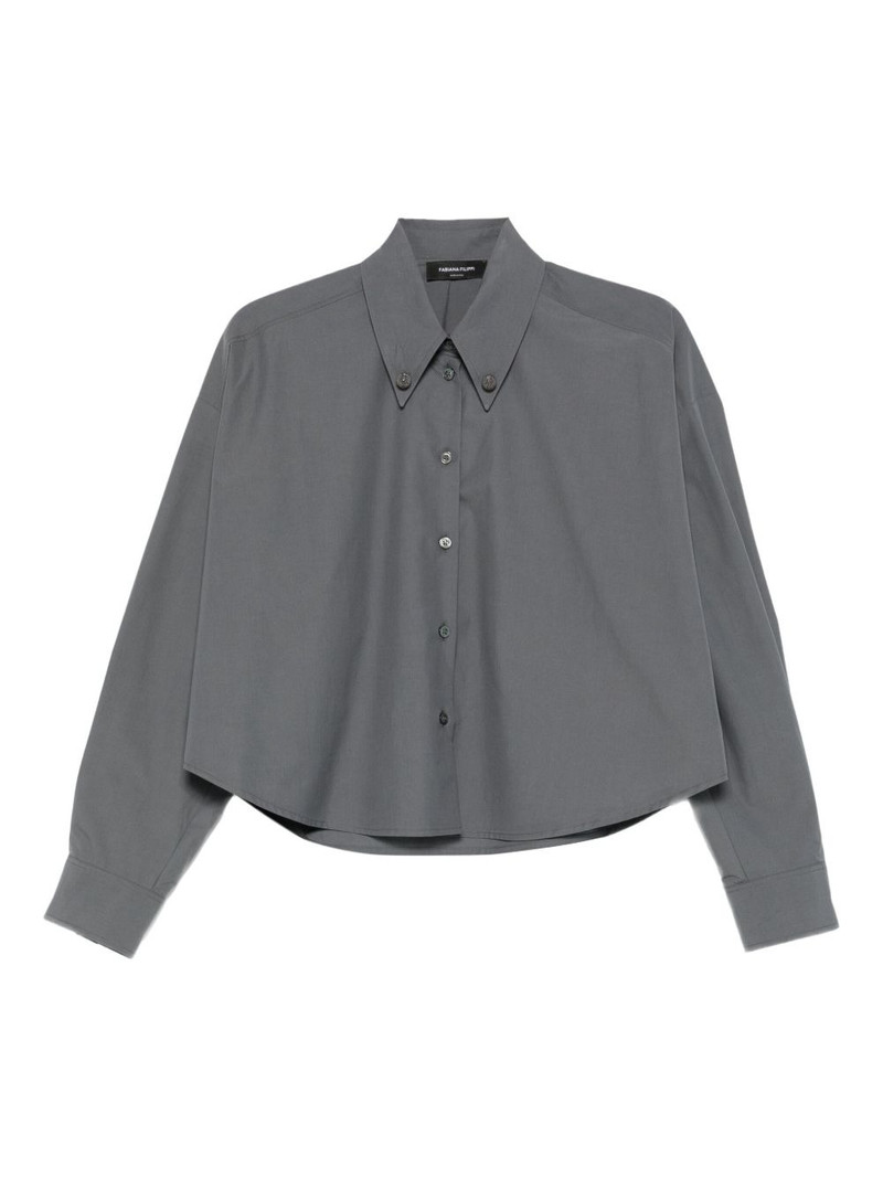 button-down cropped shirt 1