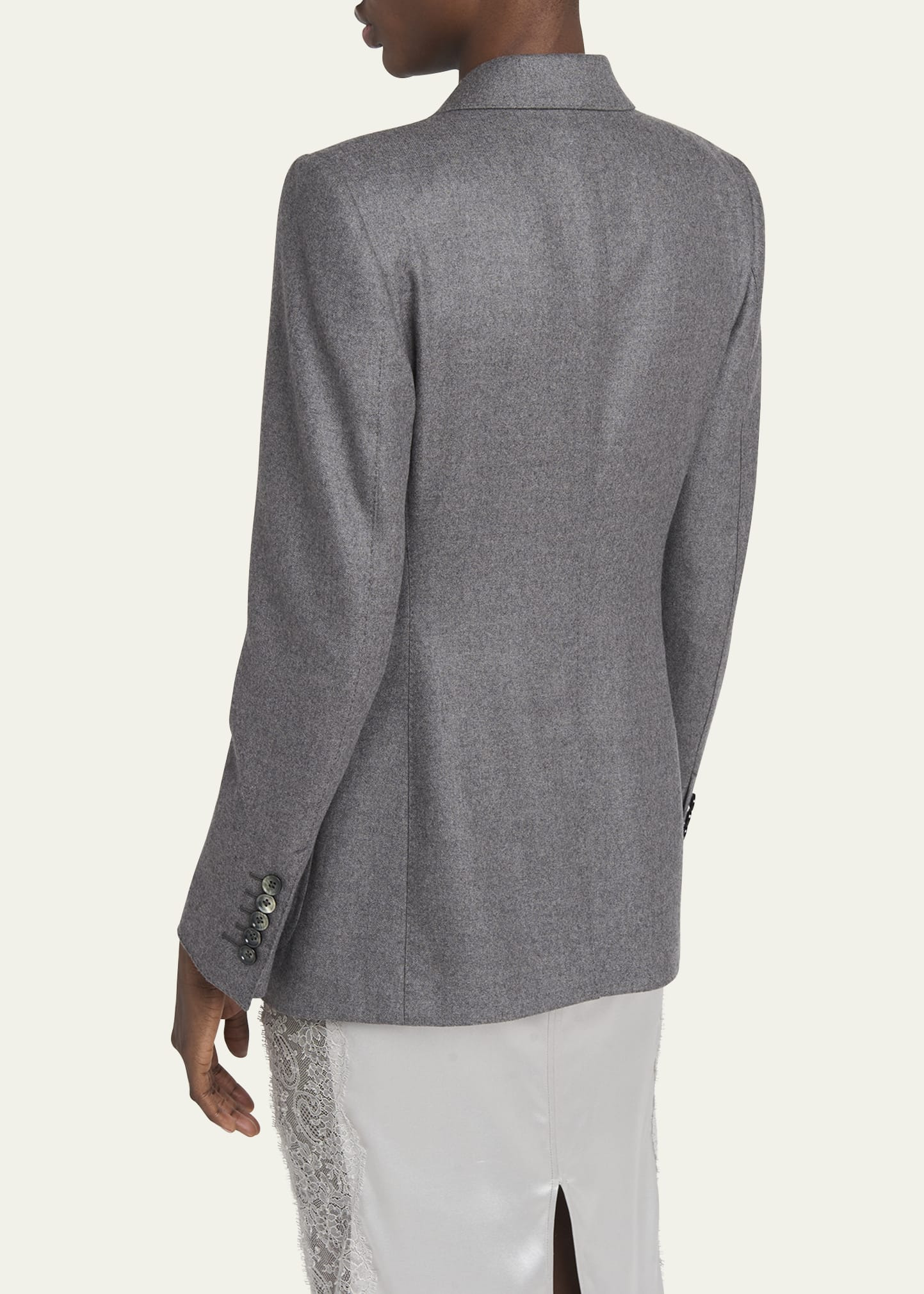 Cashmere Single-Breasted Blazer - 3