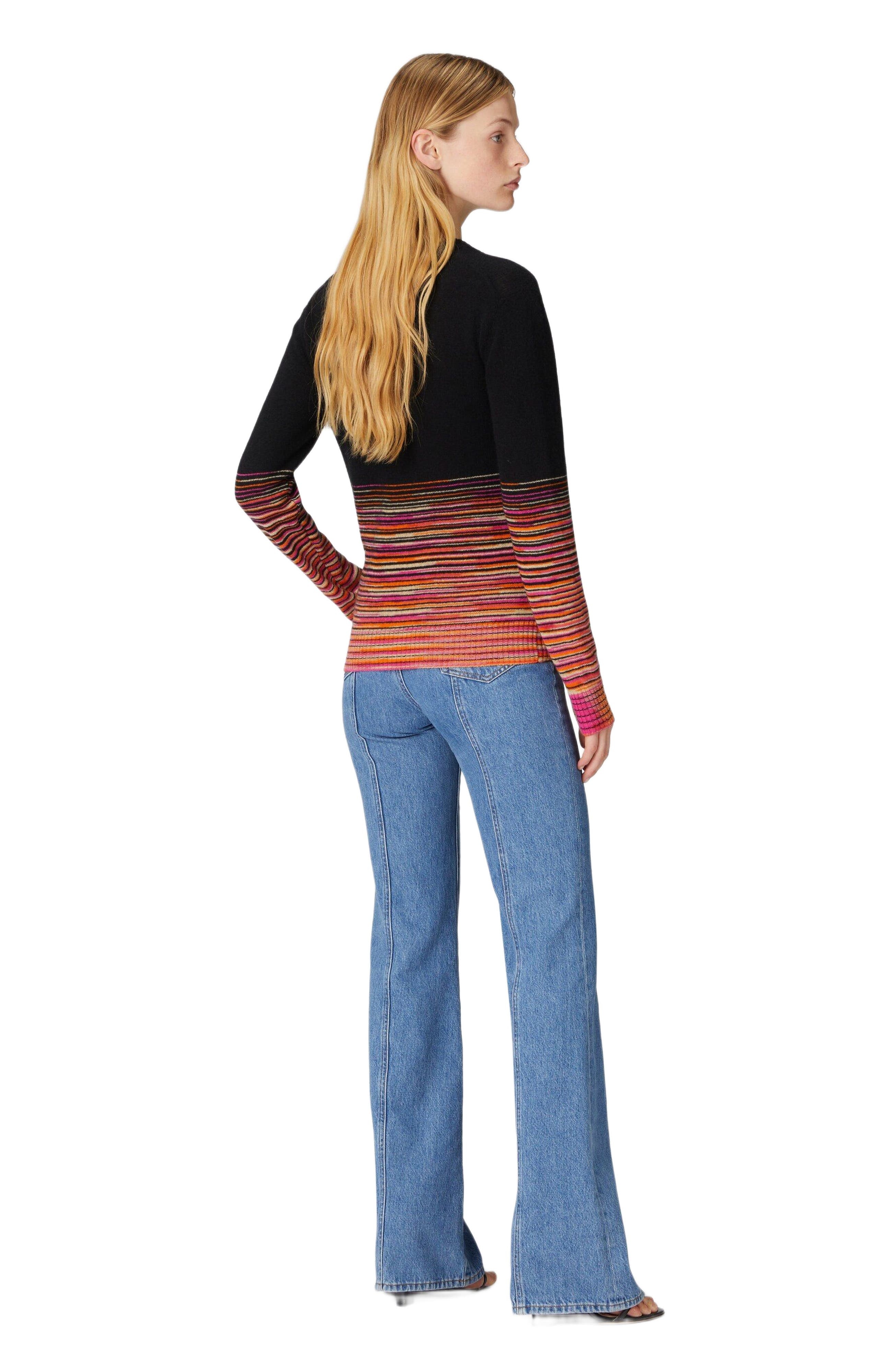 Missoni Dégradé Slub Cashmere Sweater With V-neck in Multicoloured at Nordstrom - 7
